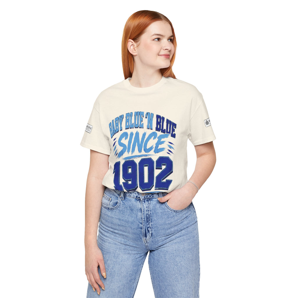 BE DIVINE™ Baby Blue 'N Blue Since 1902 Royalty Tee