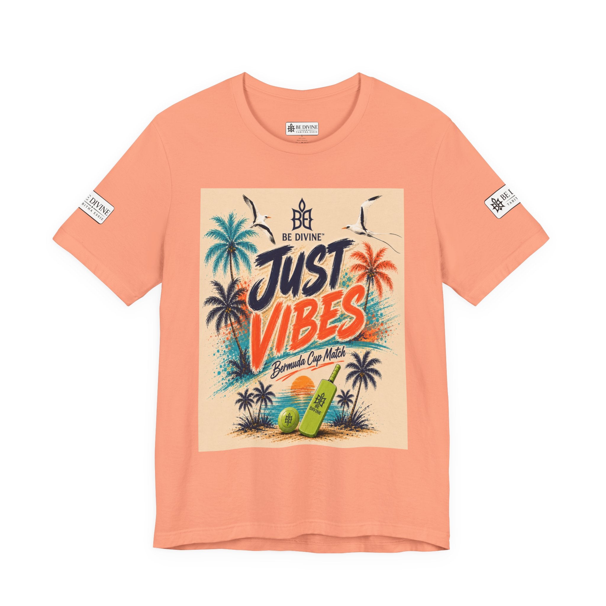 BE DIVINE™ Just Vibes Tee – Bermuda Cup Match Edition