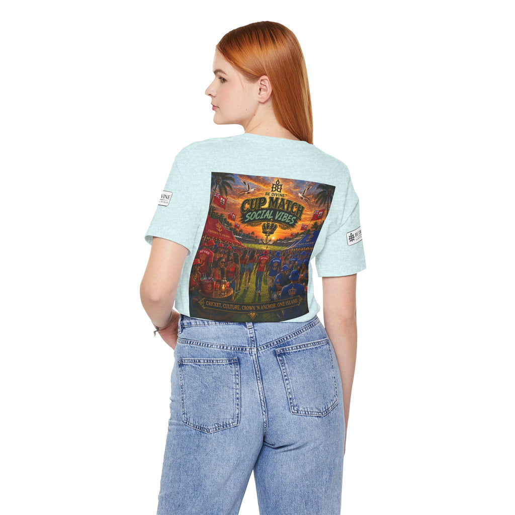 BE DIVINE™ Cup Match Social Vibes Tee – Crown 'N Anchor Edition
