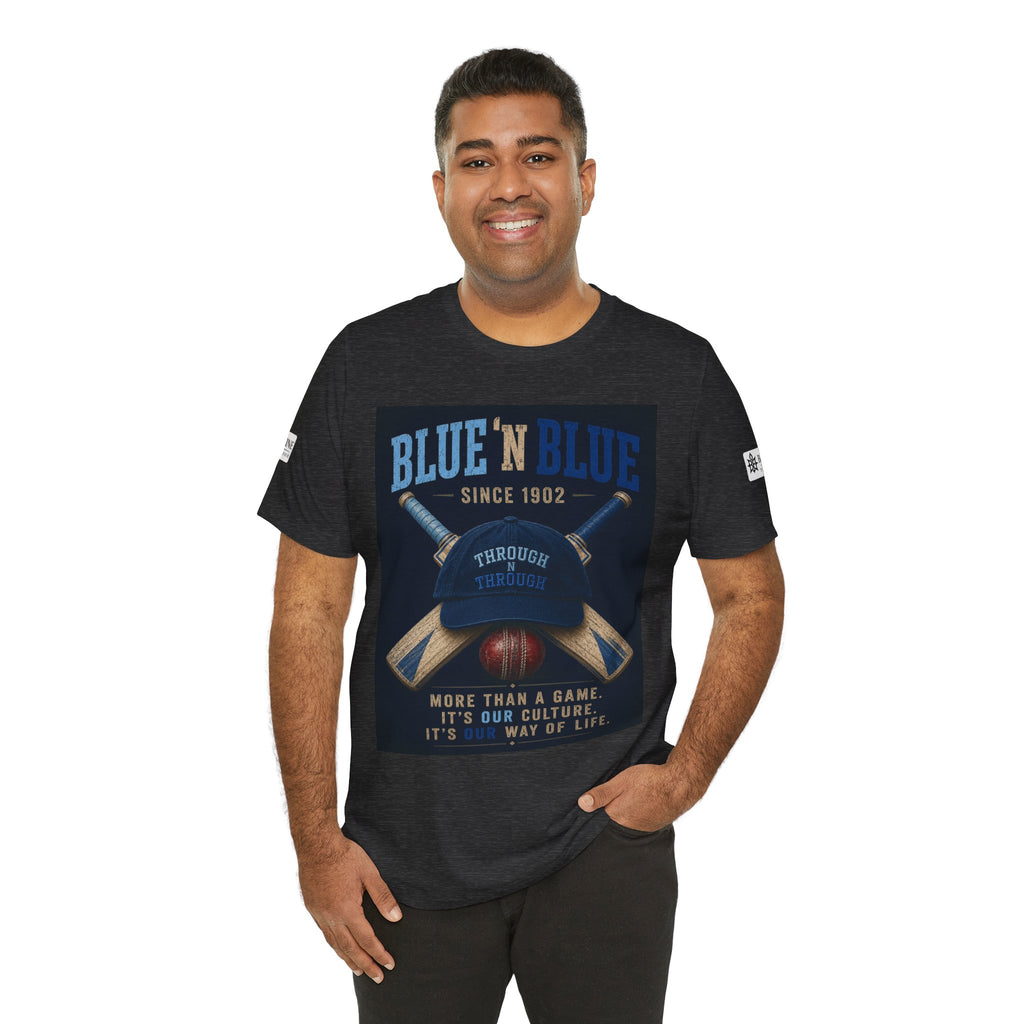 BE DIVINE™ Blue 'N Blue Since 1902 – Through 'N Through Heritage Tee