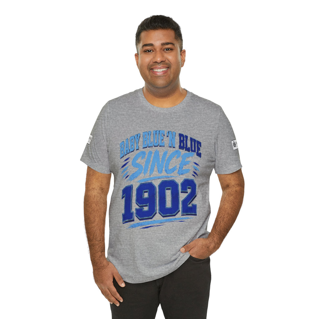 BE DIVINE™ Baby Blue 'N Blue Since 1902 Royalty Tee