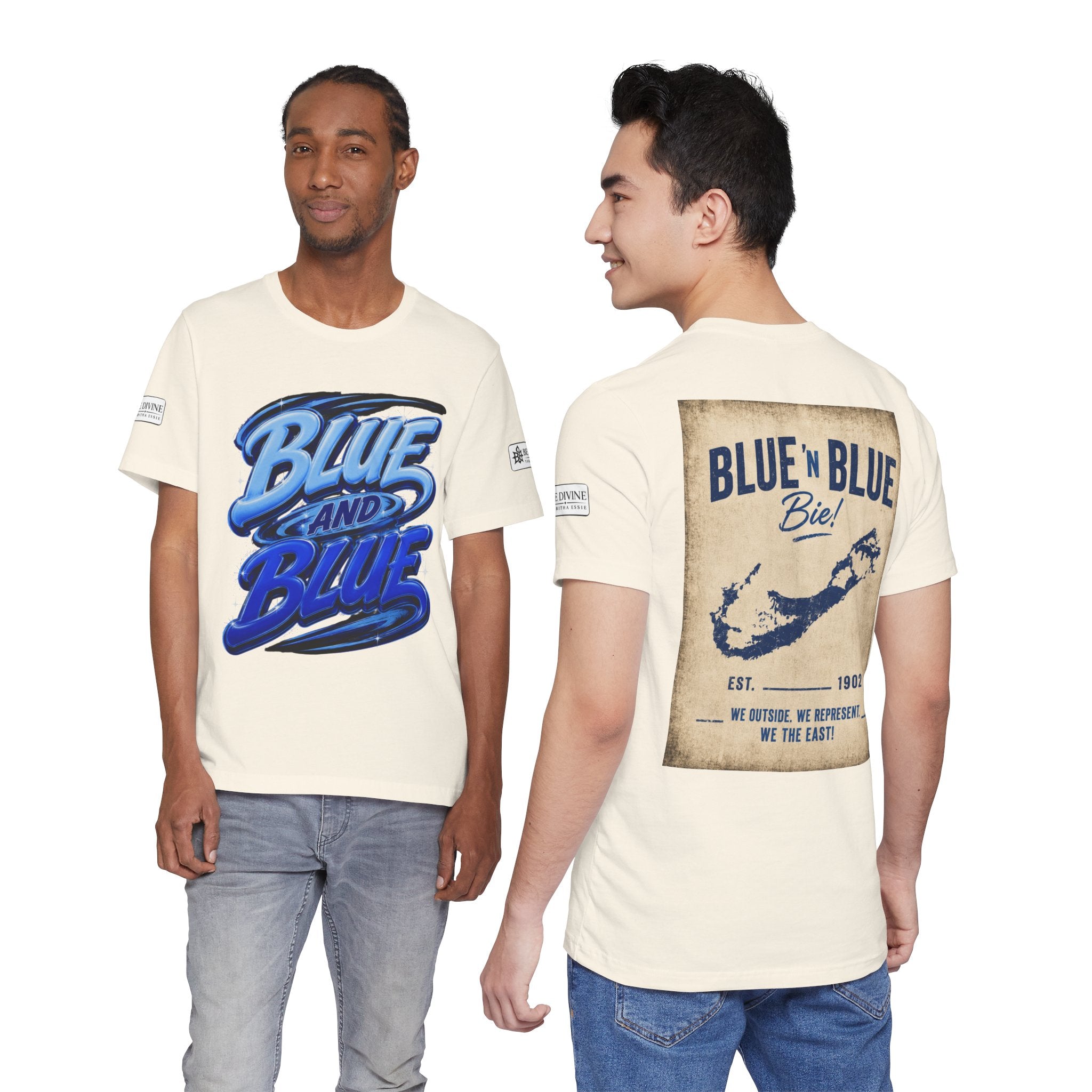 BE DIVINE™ Blue and Blue Bie! – East Side Heritage Collector Tee