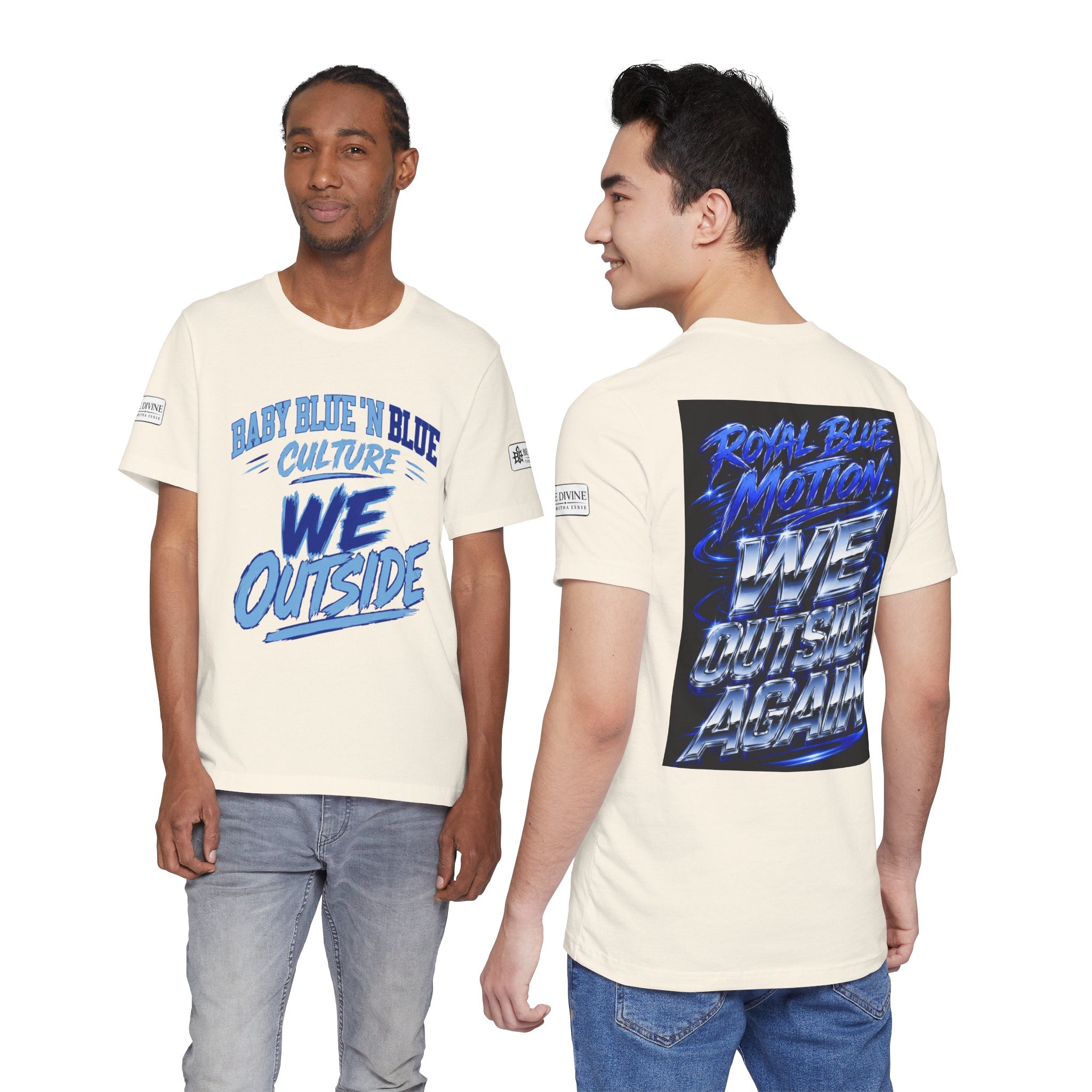BE DIVINE™ Baby Blue 'N Blue Culture – We Outside Tee