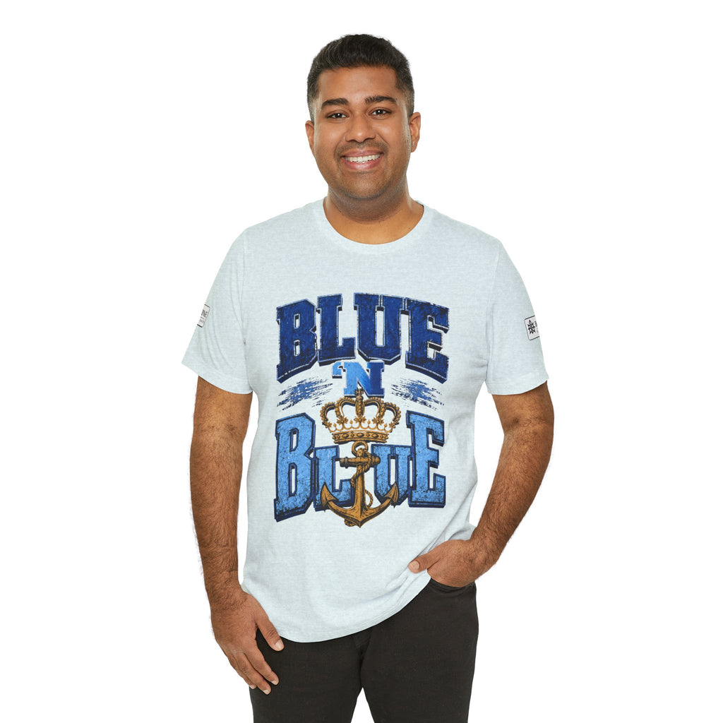 BE DIVINE™ BLUE 'N BLUE T-Shirt – Crown 'N Anchor Edition