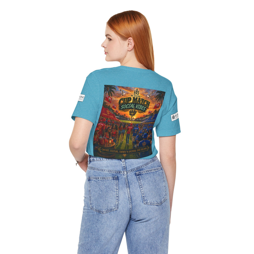 BE DIVINE™ Cup Match Social Vibes Tee – Crown 'N Anchor Edition
