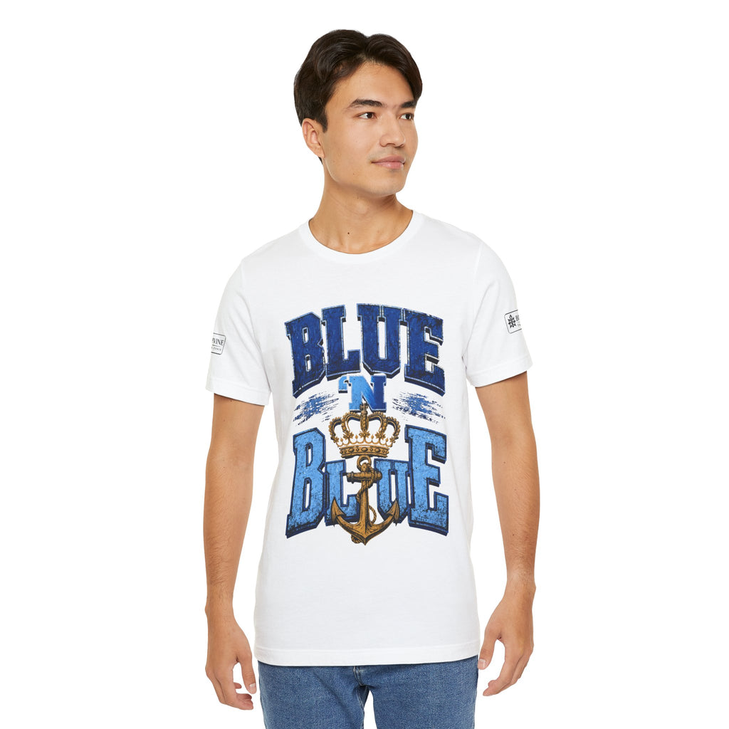 BE DIVINE™ BLUE 'N BLUE T-Shirt – Crown 'N Anchor Edition