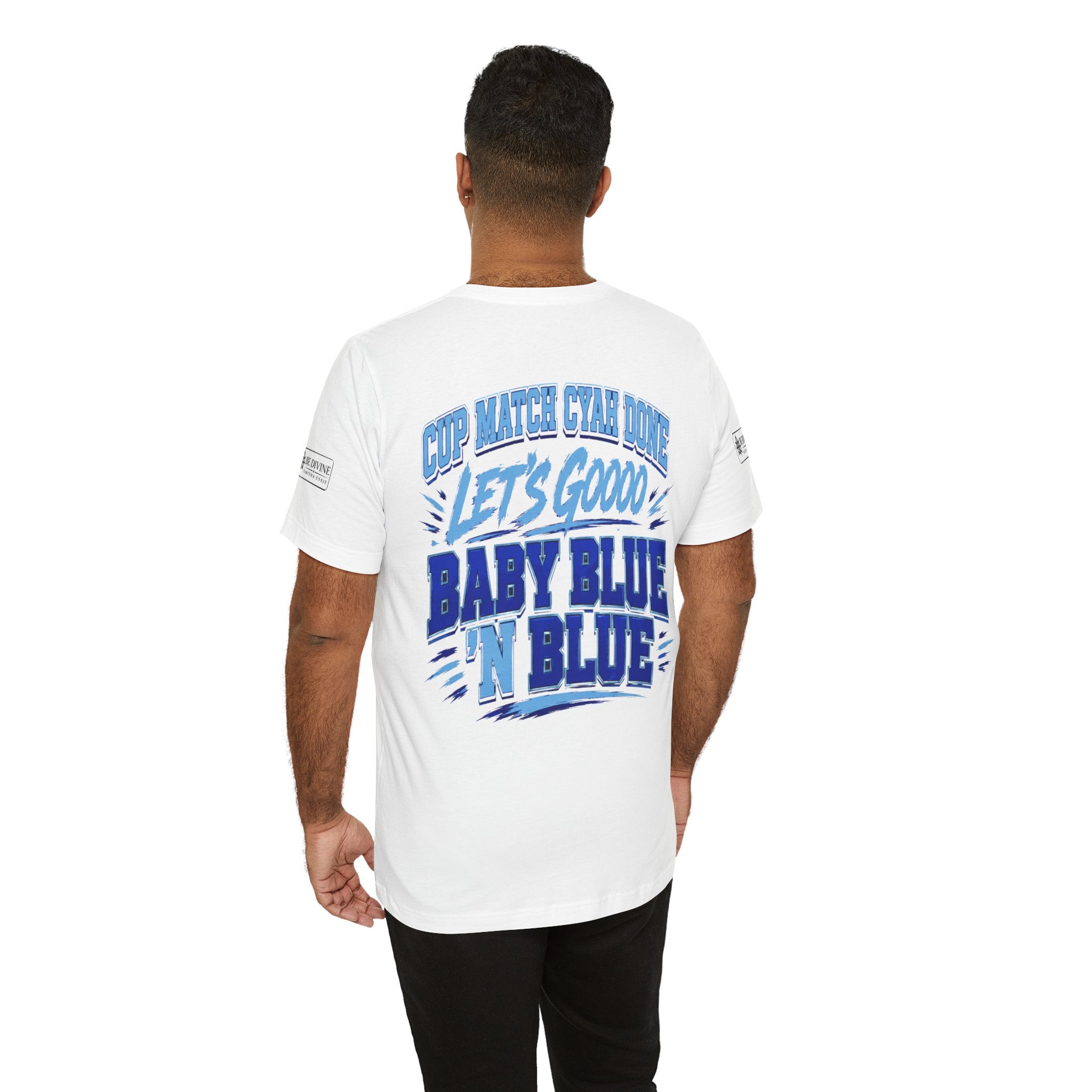 BE DIVINE™ Blue 'N Blue Strong Tee – Let's Gooo Baby Blue 'N Blue Edition