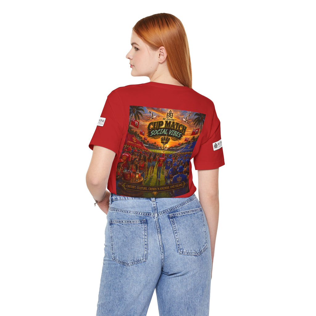 BE DIVINE™ Cup Match Social Vibes Tee – Crown 'N Anchor Edition