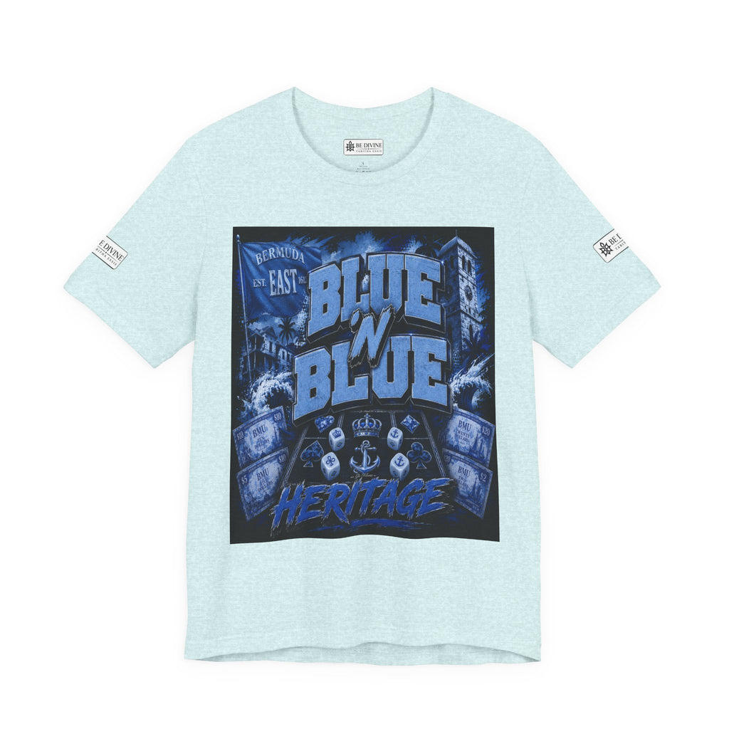 BE DIVINE™ Blue 'N Blue Heritage – I'm Here For Crown & Anchor Tee
