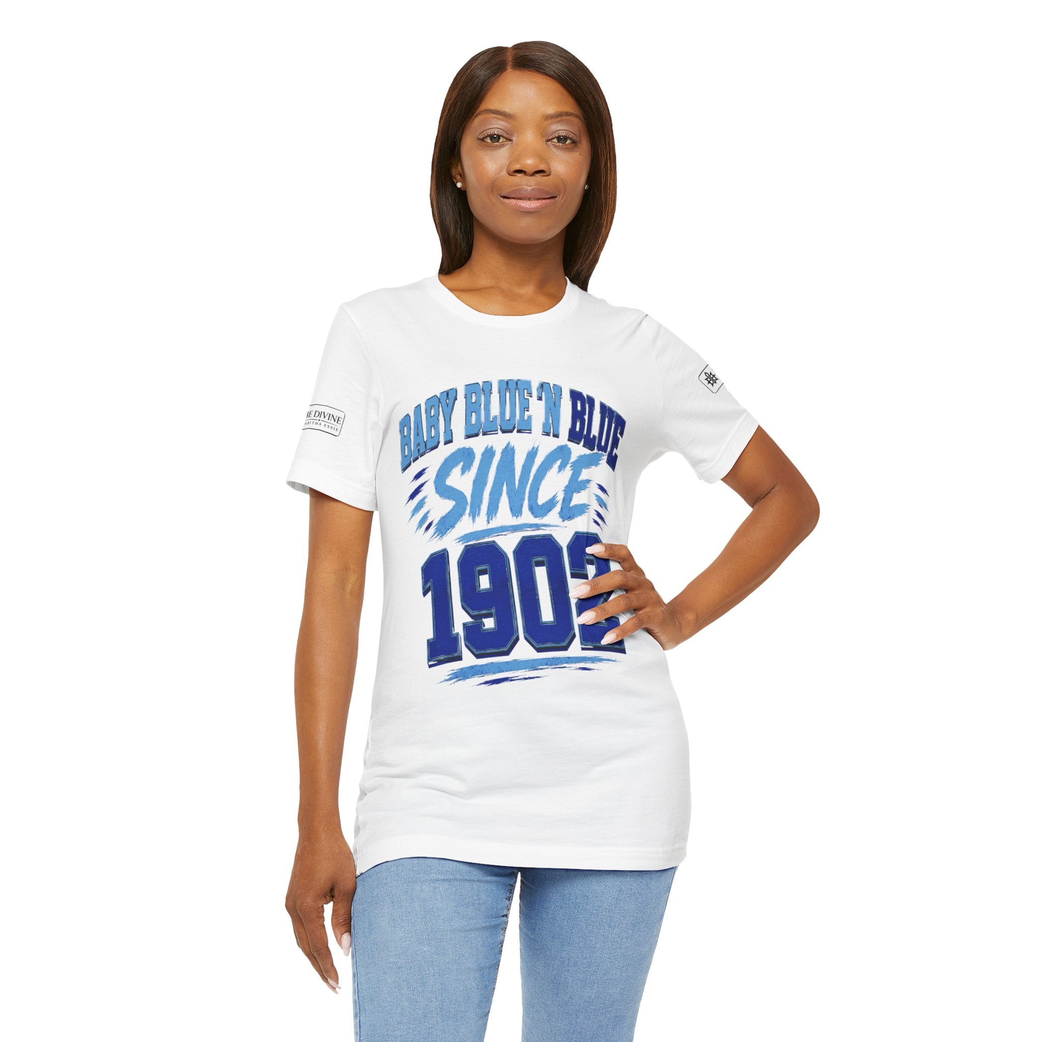 BE DIVINE™ Baby Blue 'N Blue Since 1902 Royalty Tee
