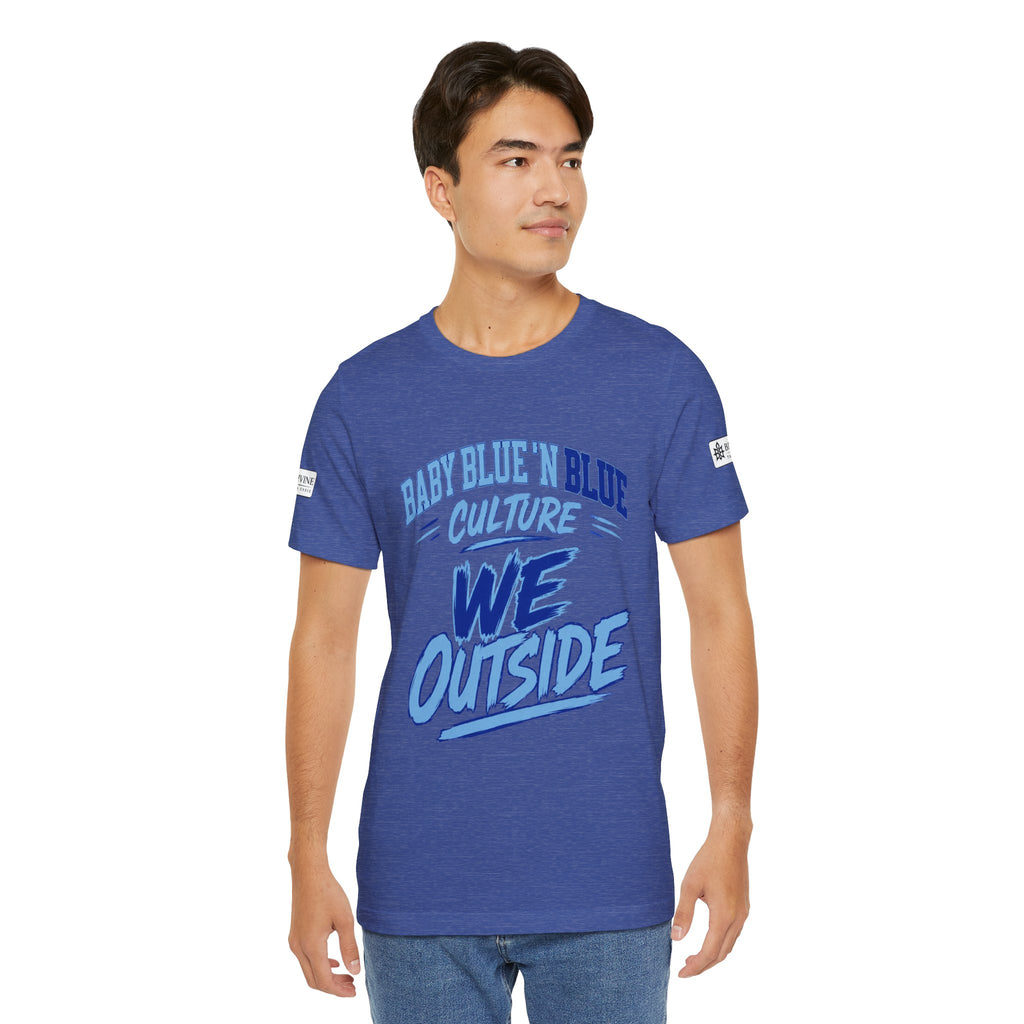 BE DIVINE™ Baby Blue 'N Blue Culture – We Outside Tee