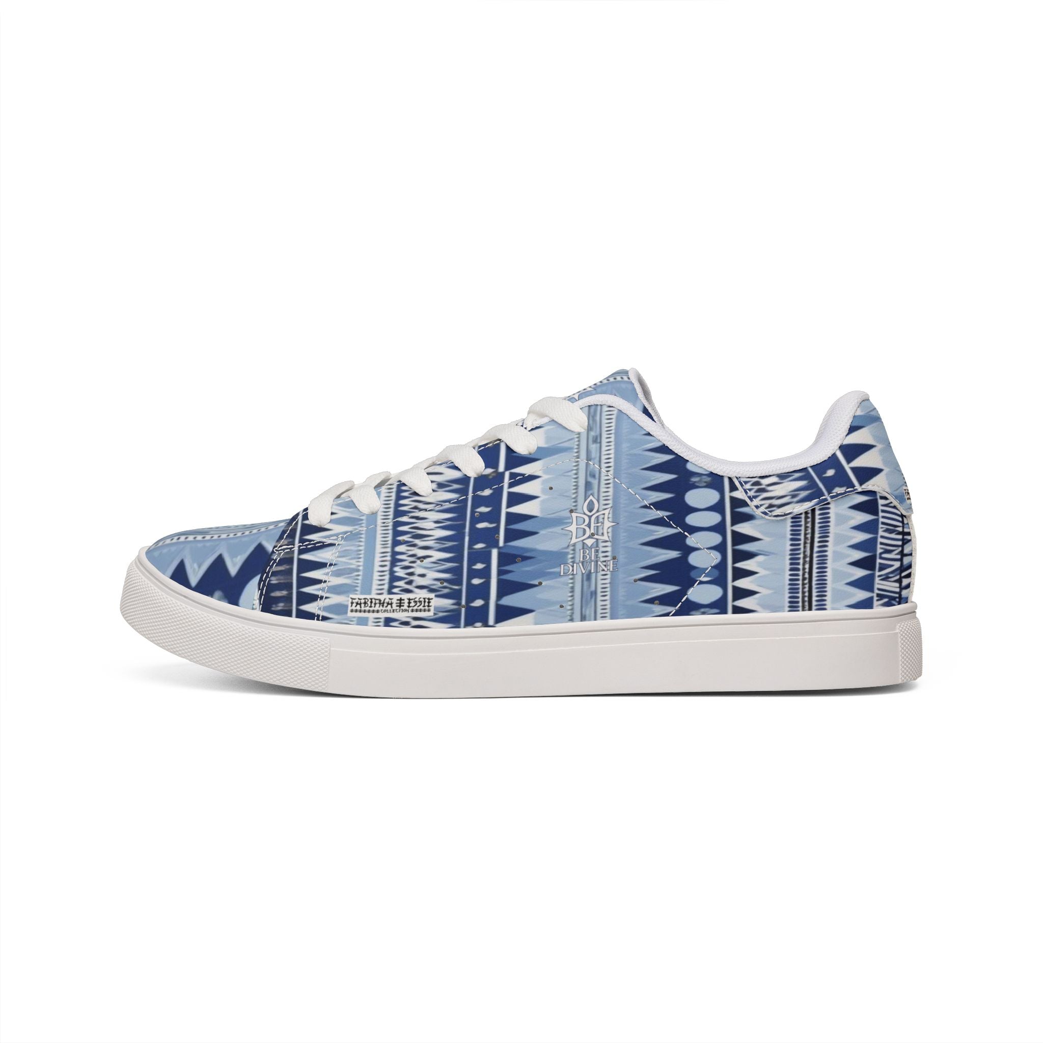 BE DIVINE™ St. George’s Rhythm Line - Men’s Low-Top Leather Sneakers by Tabitha Essie
