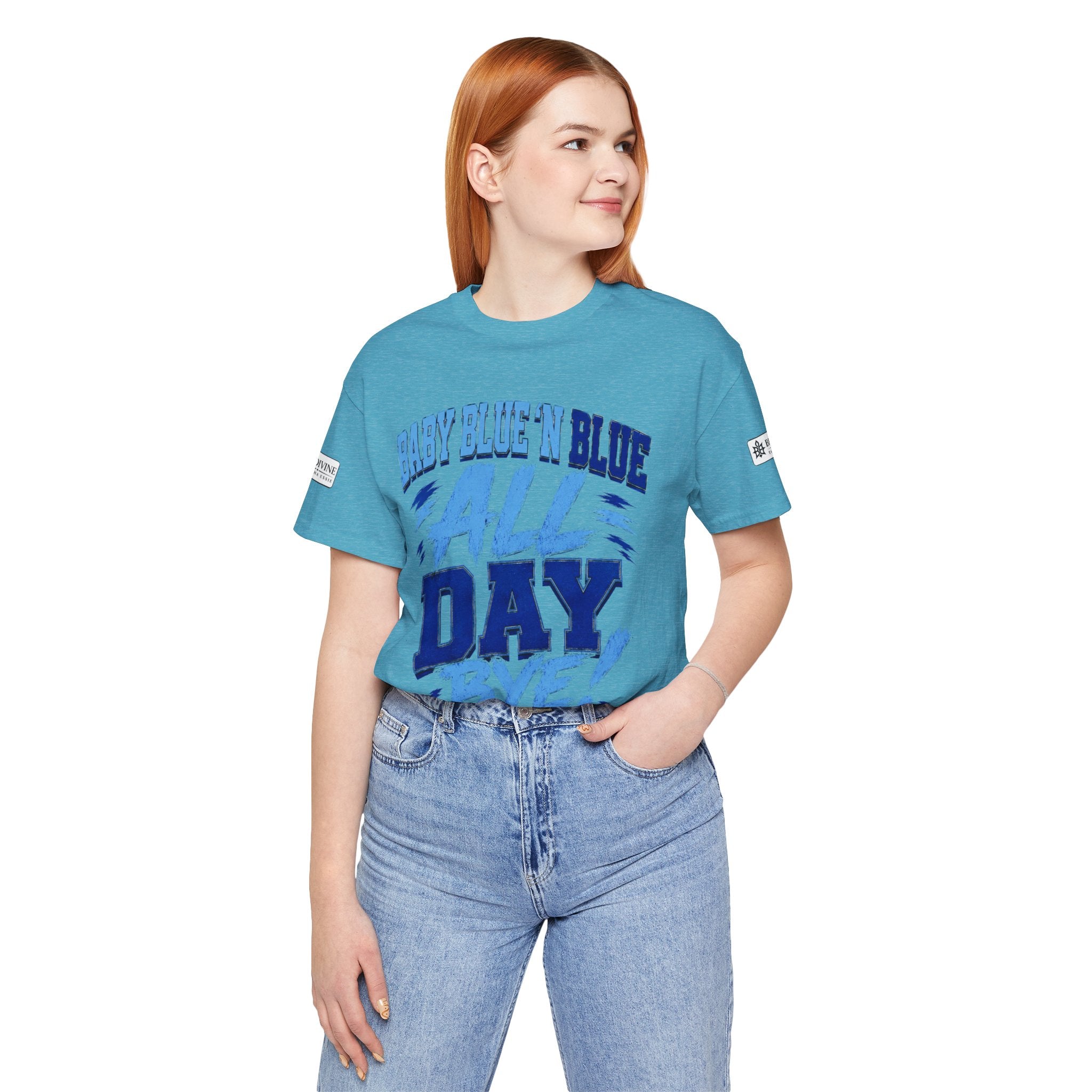 BE DIVINE™ Baby Blue 'N Blue All Day Bye! Heritage Collector Tee