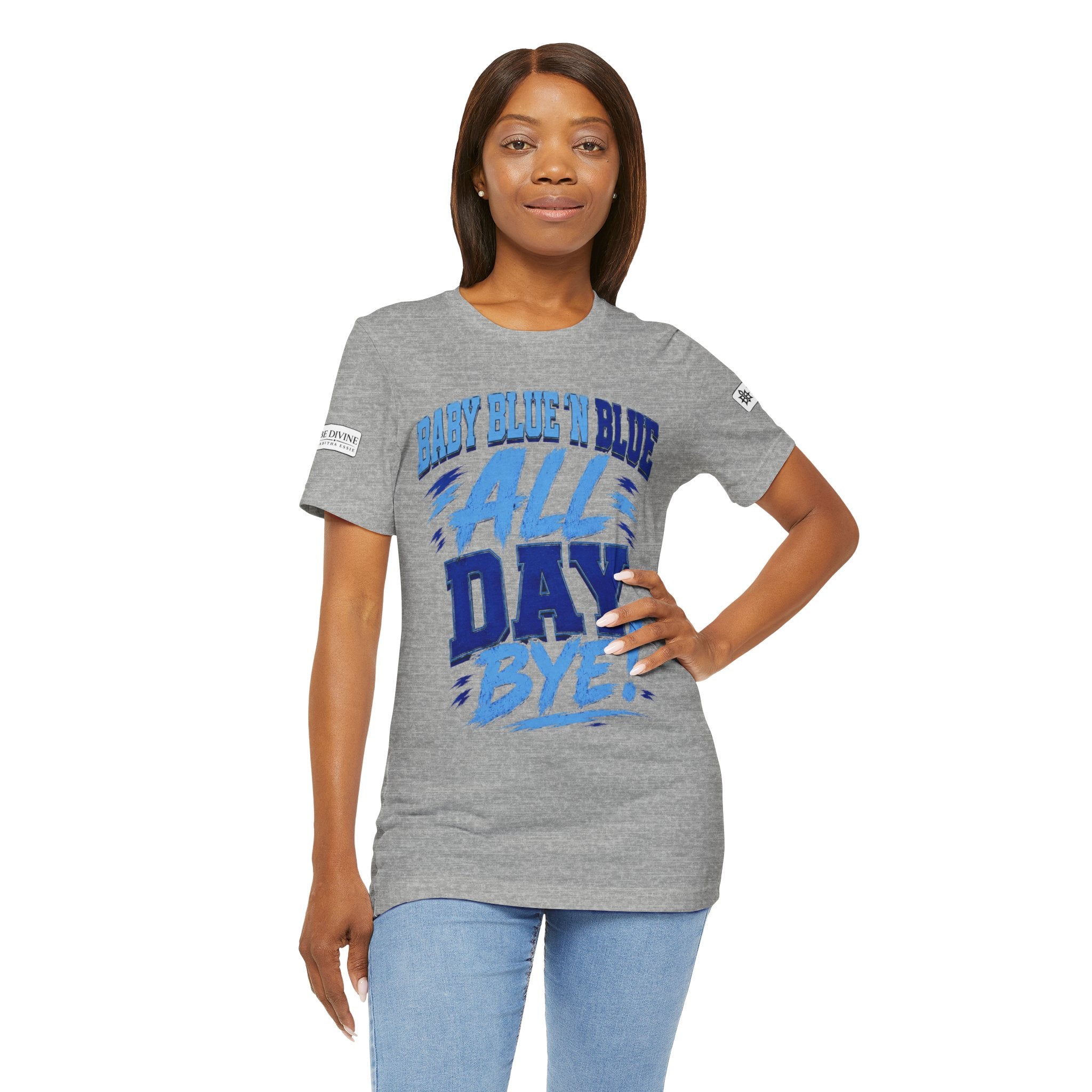 BE DIVINE™ Baby Blue 'N Blue All Day Bye! Heritage Collector Tee
