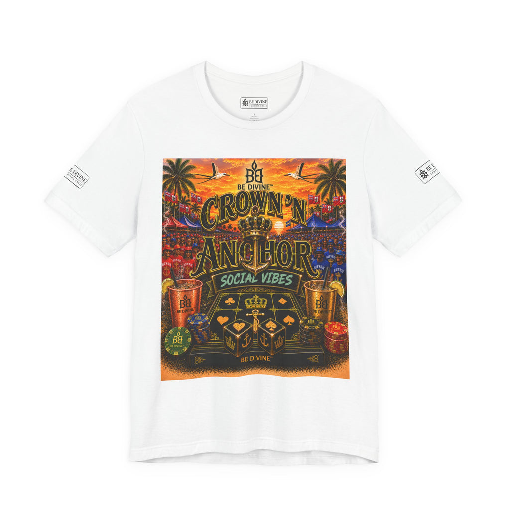 BE DIVINE™ Cup Match Social Vibes Tee – Crown 'N Anchor Edition