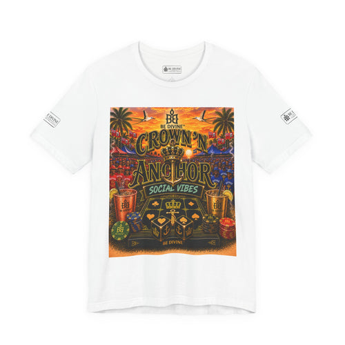 BE DIVINE™ Cup Match Social Vibes Tee – Crown 'N Anchor Edition