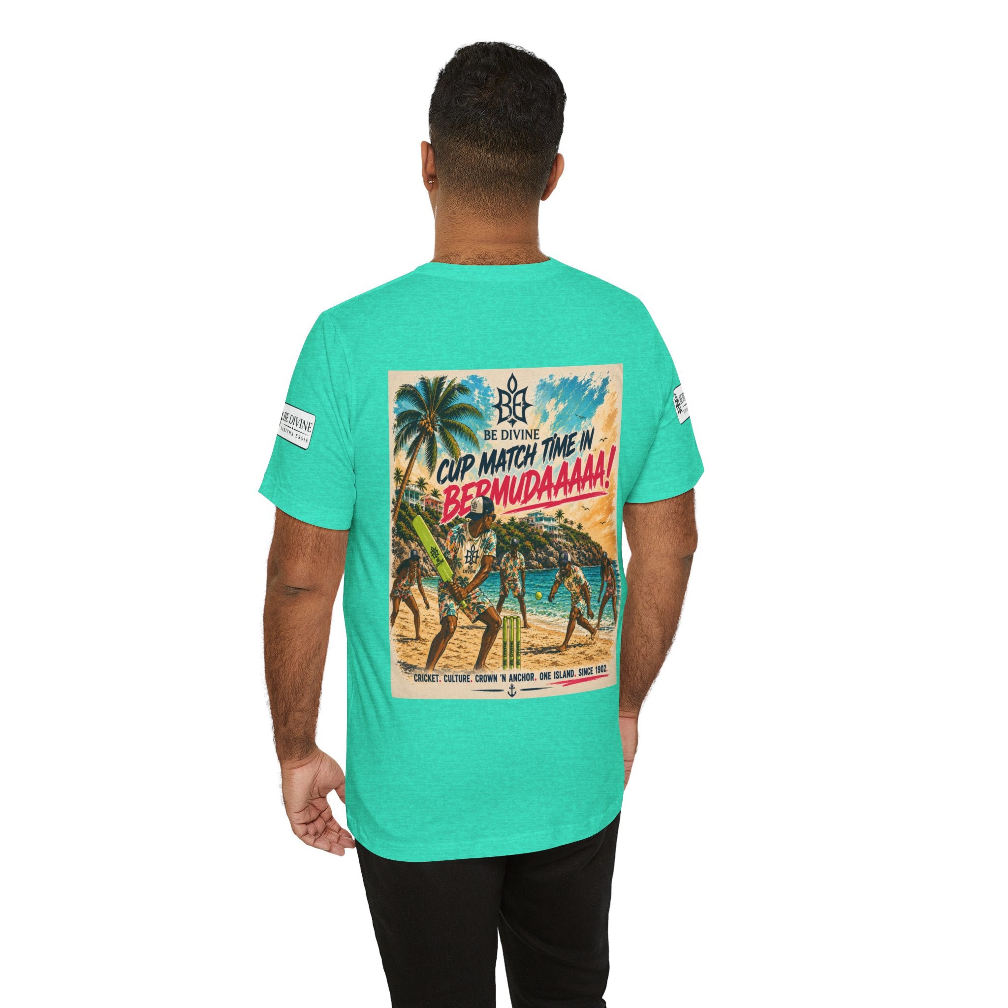 BE DIVINE™ Just Vibes Tee – Bermuda Cup Match Edition