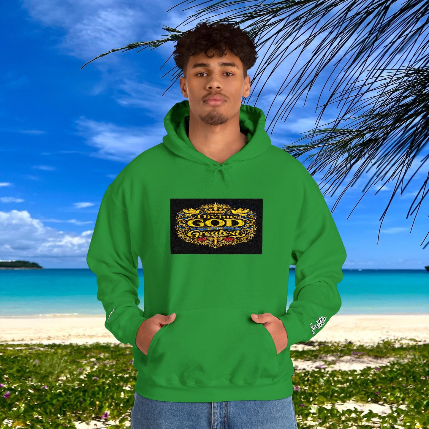 BE DIVINE™ “Divine God Is the Greatest” Embroidered Unisex Hoodie
