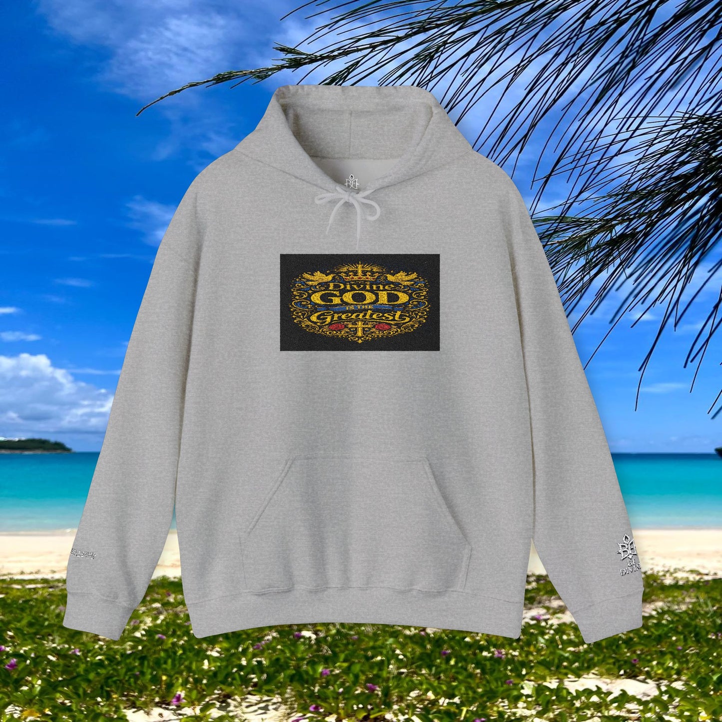 BE DIVINE™ “Divine God Is the Greatest” Embroidered Unisex Hoodie