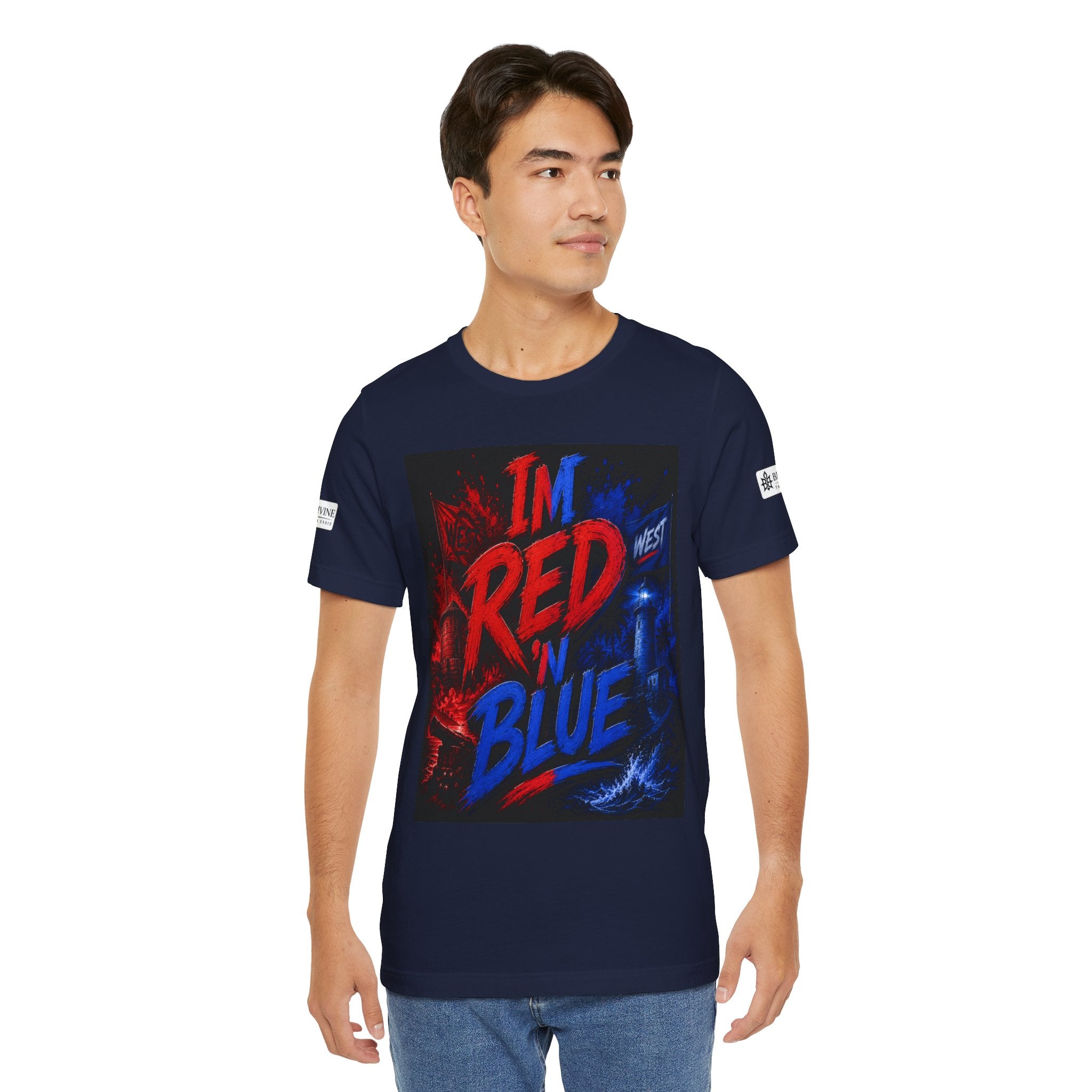 BE DIVINE™ I’m Red ’N Blue Energy Tee