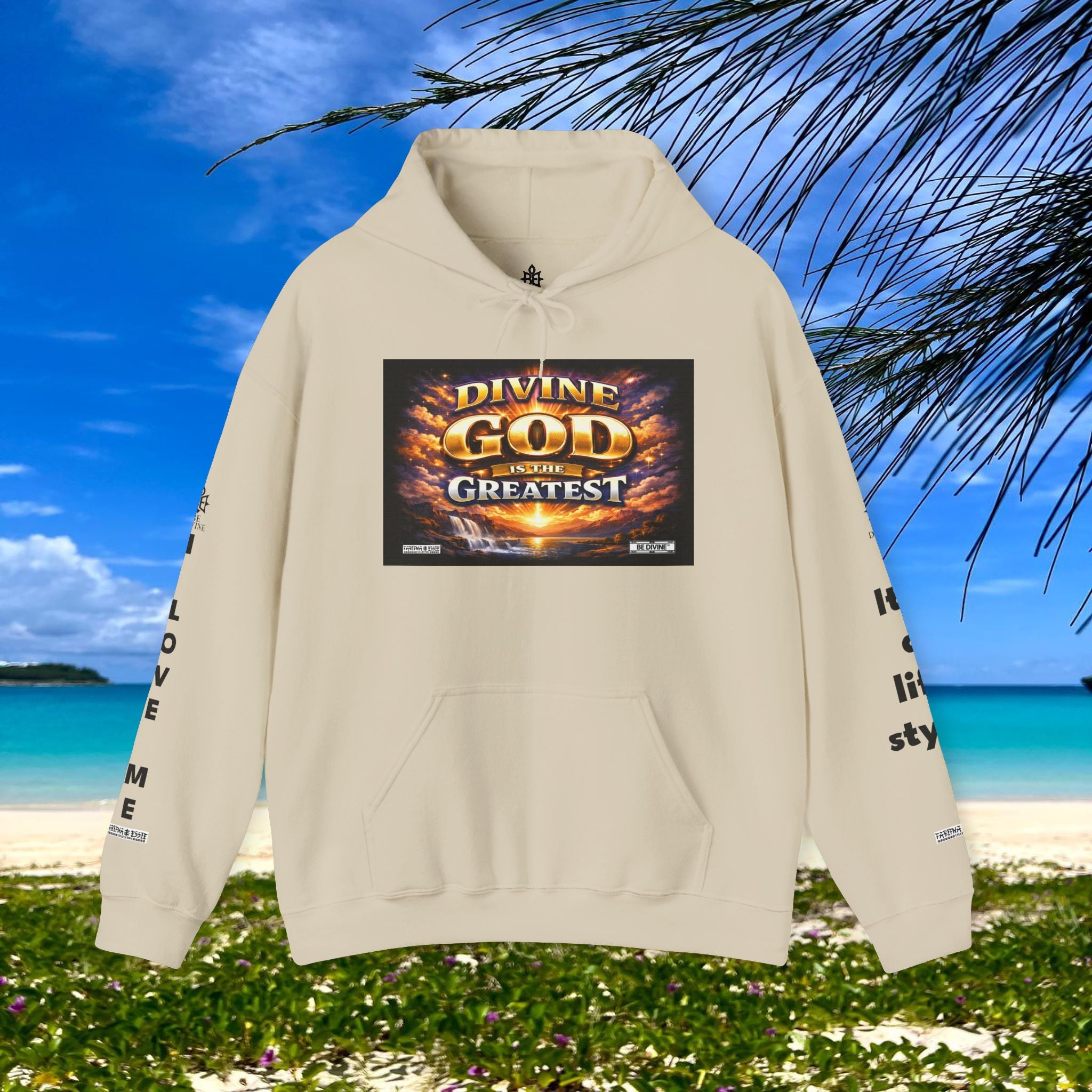 BE DIVINE™ Unisex Heavy Blend Hoodie – Divine God Is the Greatest Faith Statement Sweatshirt