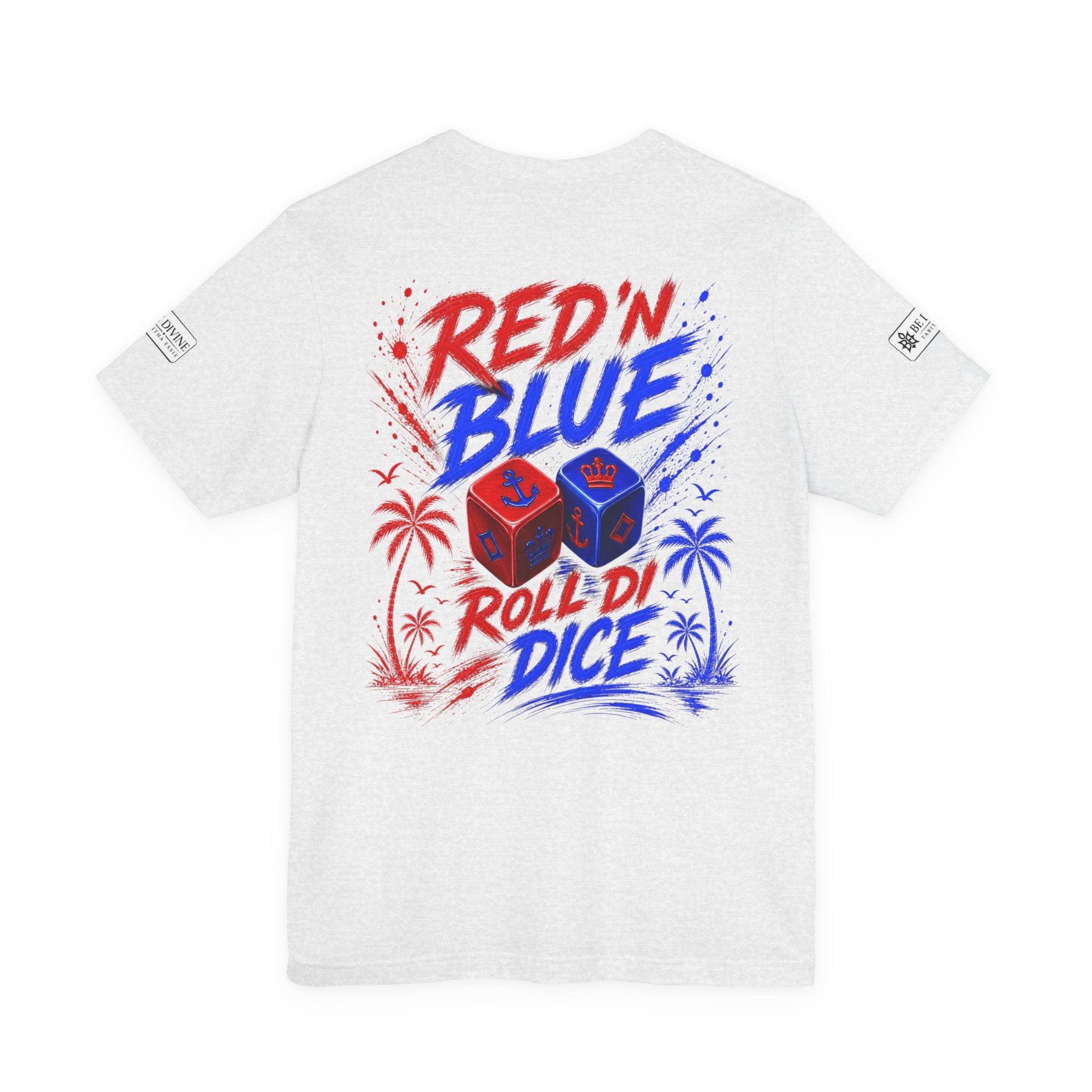 BE DIVINE™ Red ’N Blue Crown ’N Anchor Tee