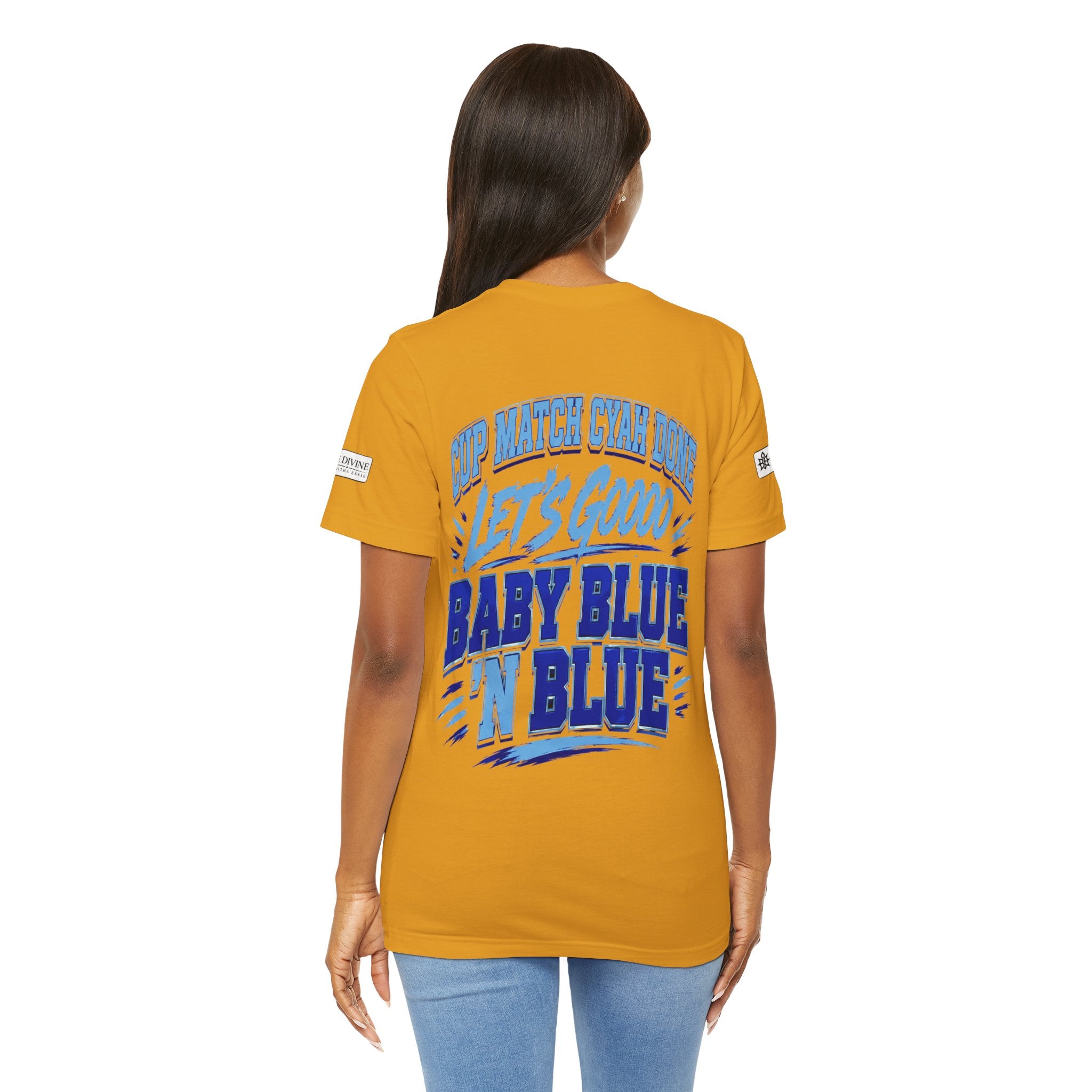 BE DIVINE™ Blue 'N Blue Strong Tee – Let's Gooo Baby Blue 'N Blue Edition