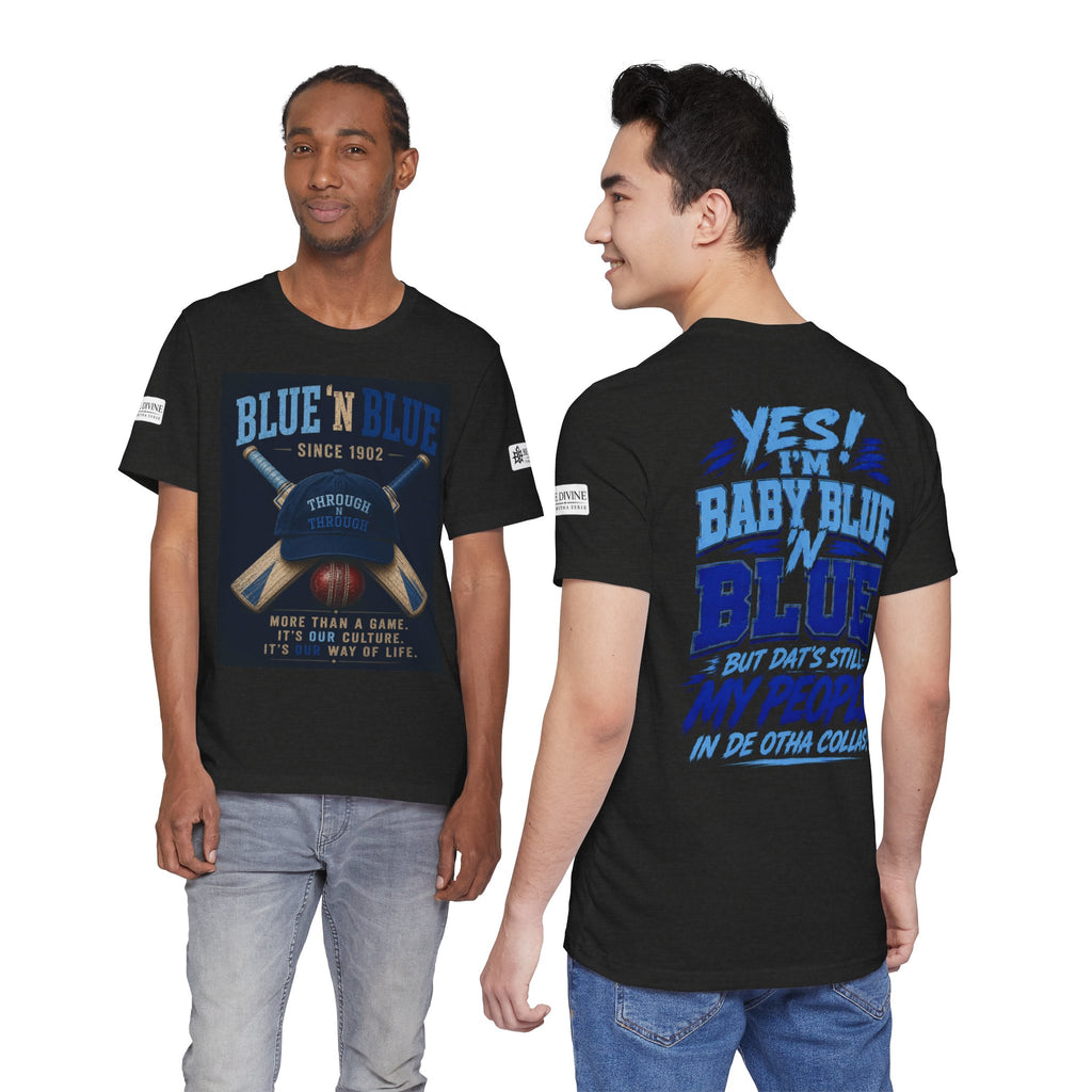 BE DIVINE™ Blue 'N Blue Since 1902 – Through 'N Through Heritage Tee
