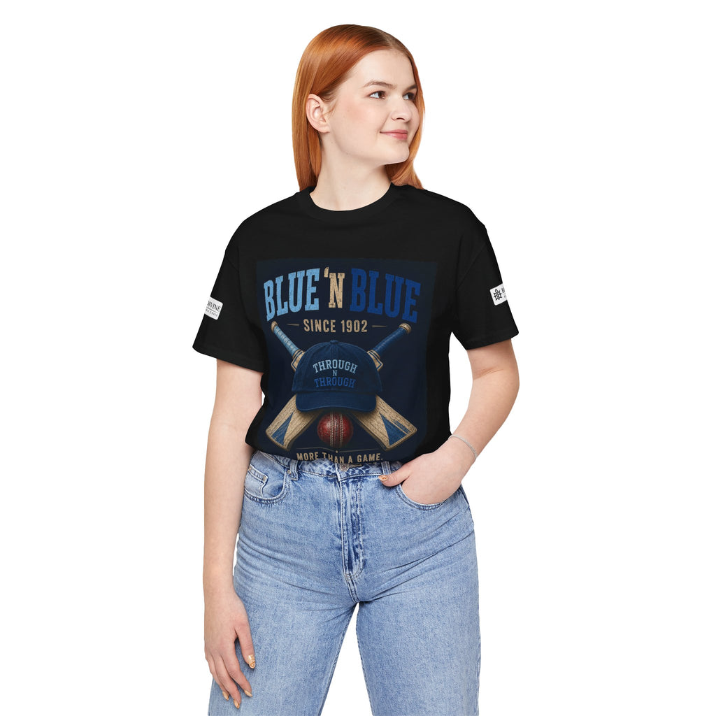 BE DIVINE™ Blue 'N Blue Since 1902 – Through 'N Through Heritage Tee