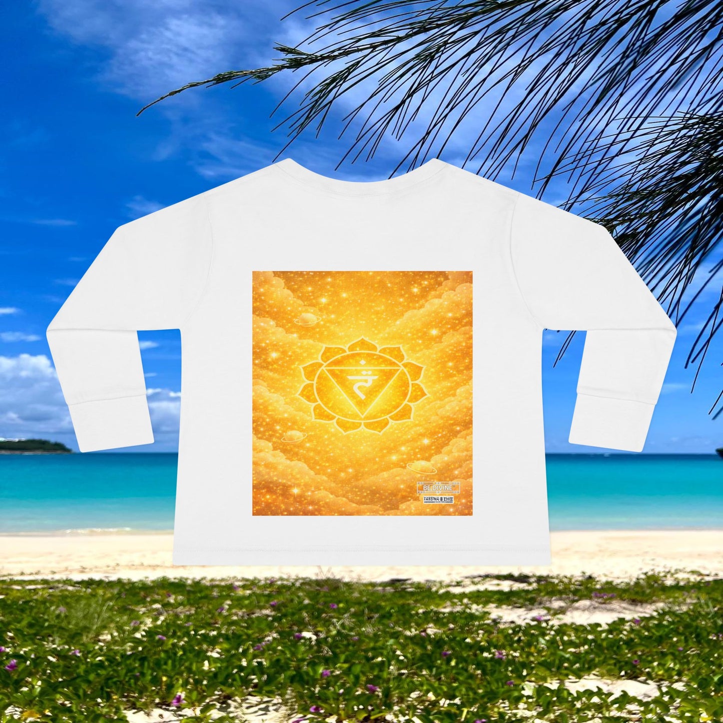 BE DIVINE™ Solar Plexus Toddler Long Sleeve Tee | Confidence & Empowerment Chakra Shirt