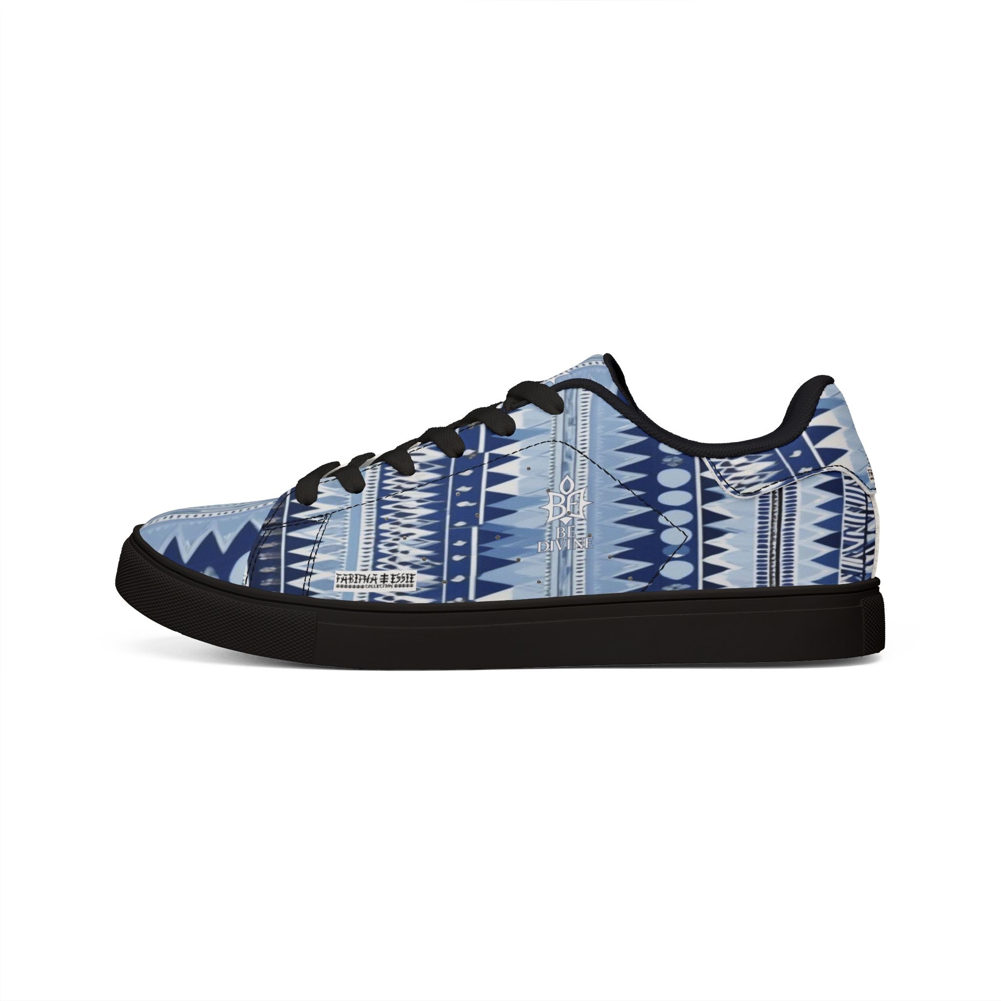 BE DIVINE™ St. George’s Rhythm Line - Men’s Low-Top Leather Sneakers by Tabitha Essie