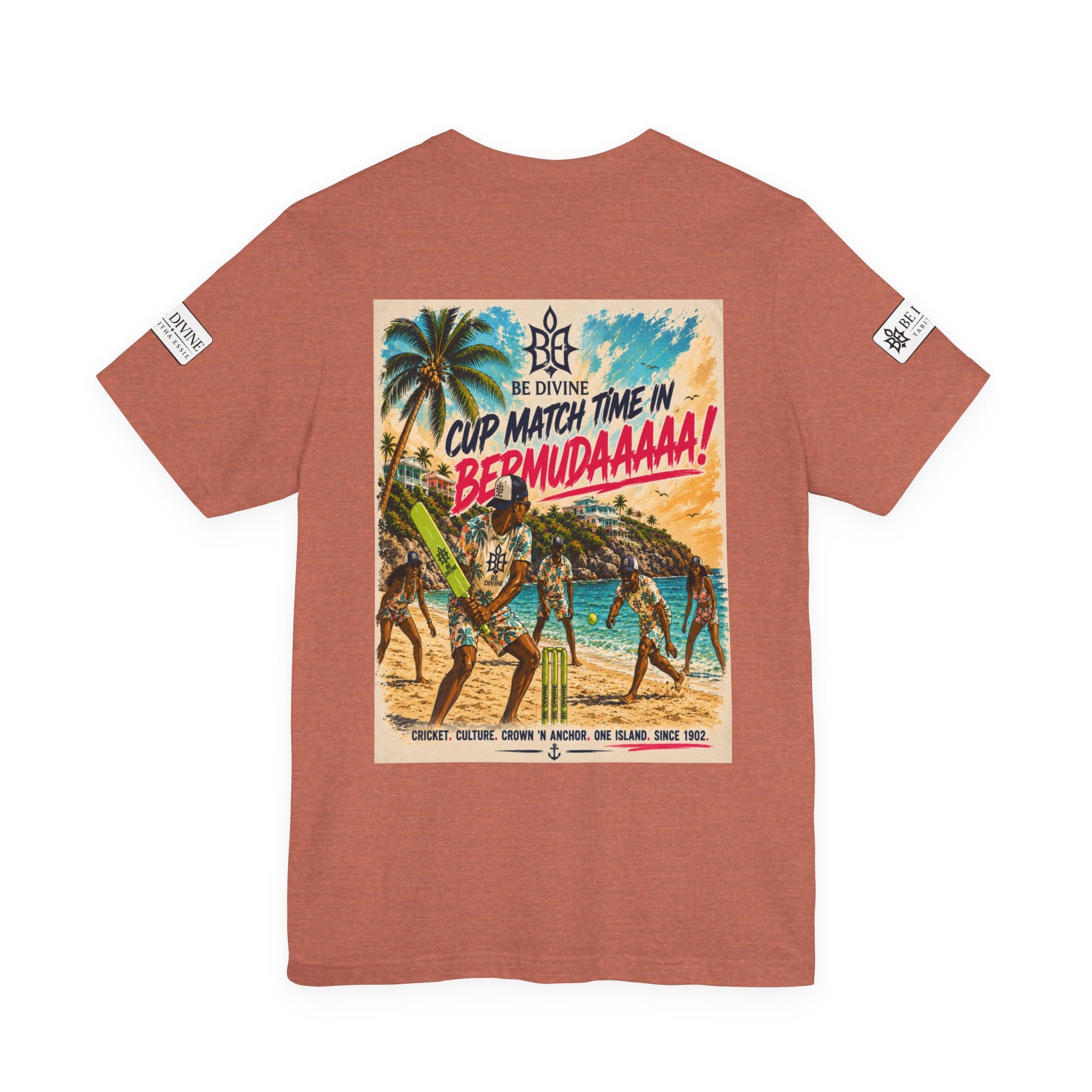 BE DIVINE™ Just Vibes Tee – Bermuda Cup Match Edition
