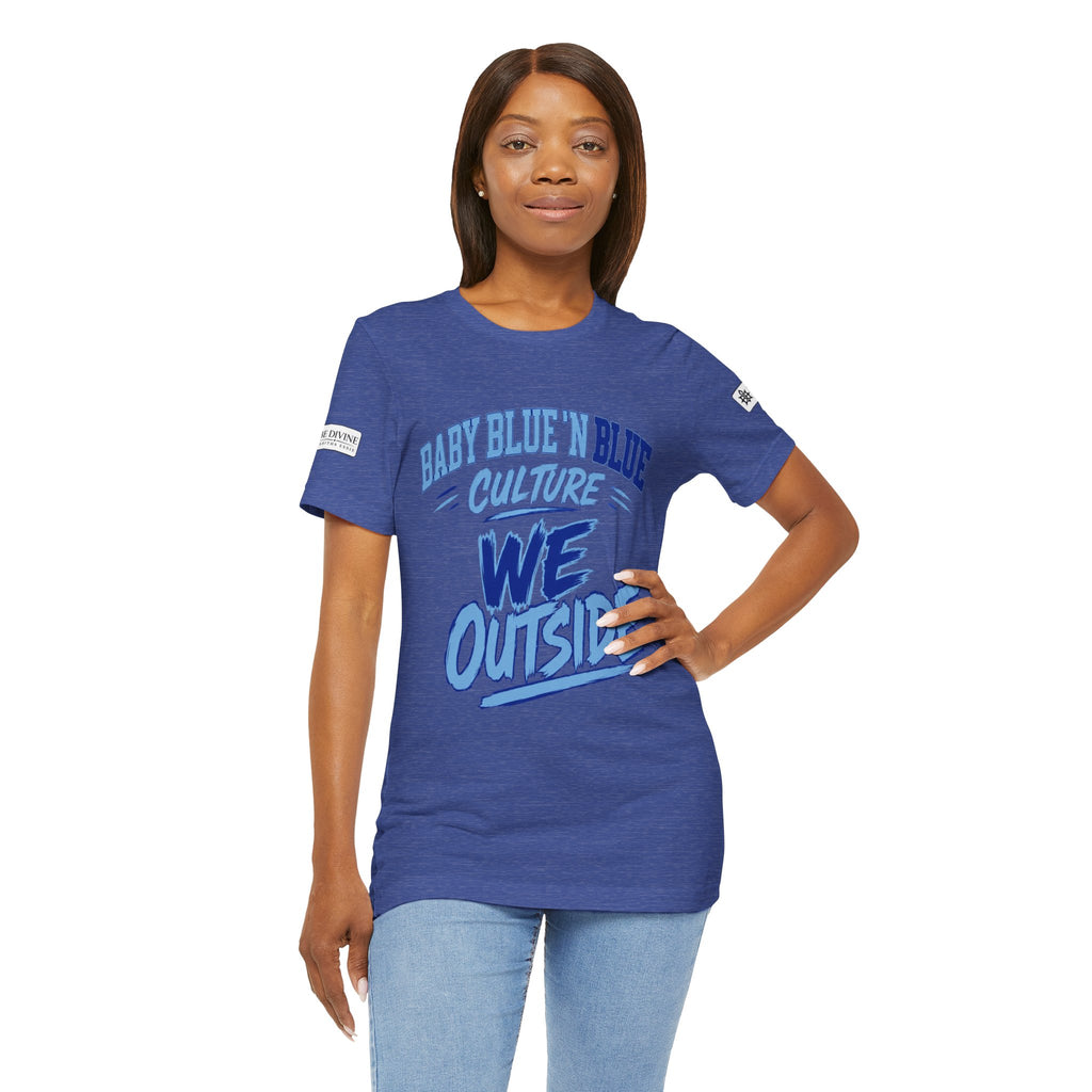 BE DIVINE™ Baby Blue 'N Blue Culture – We Outside Tee