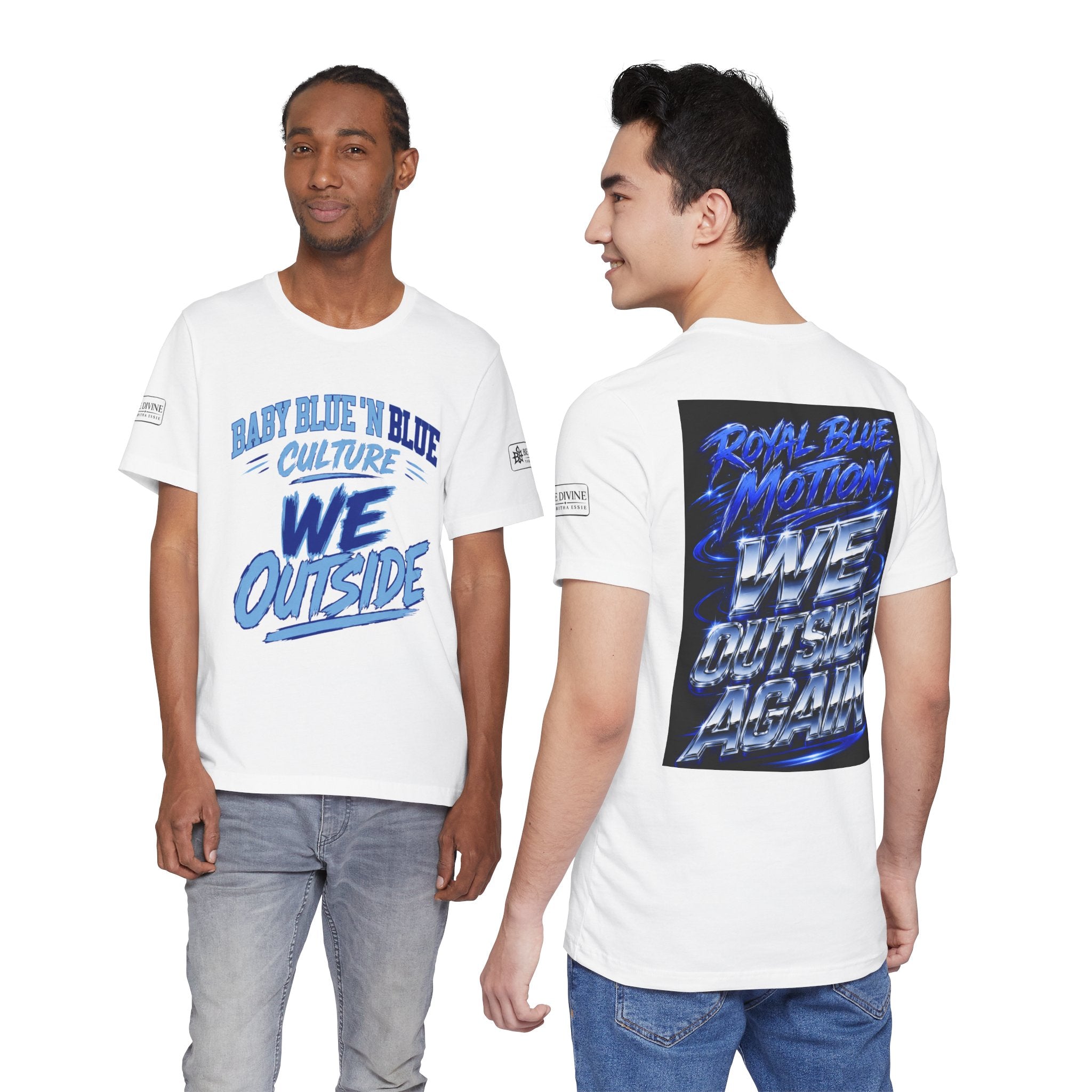 BE DIVINE™ Baby Blue 'N Blue Culture – We Outside Tee