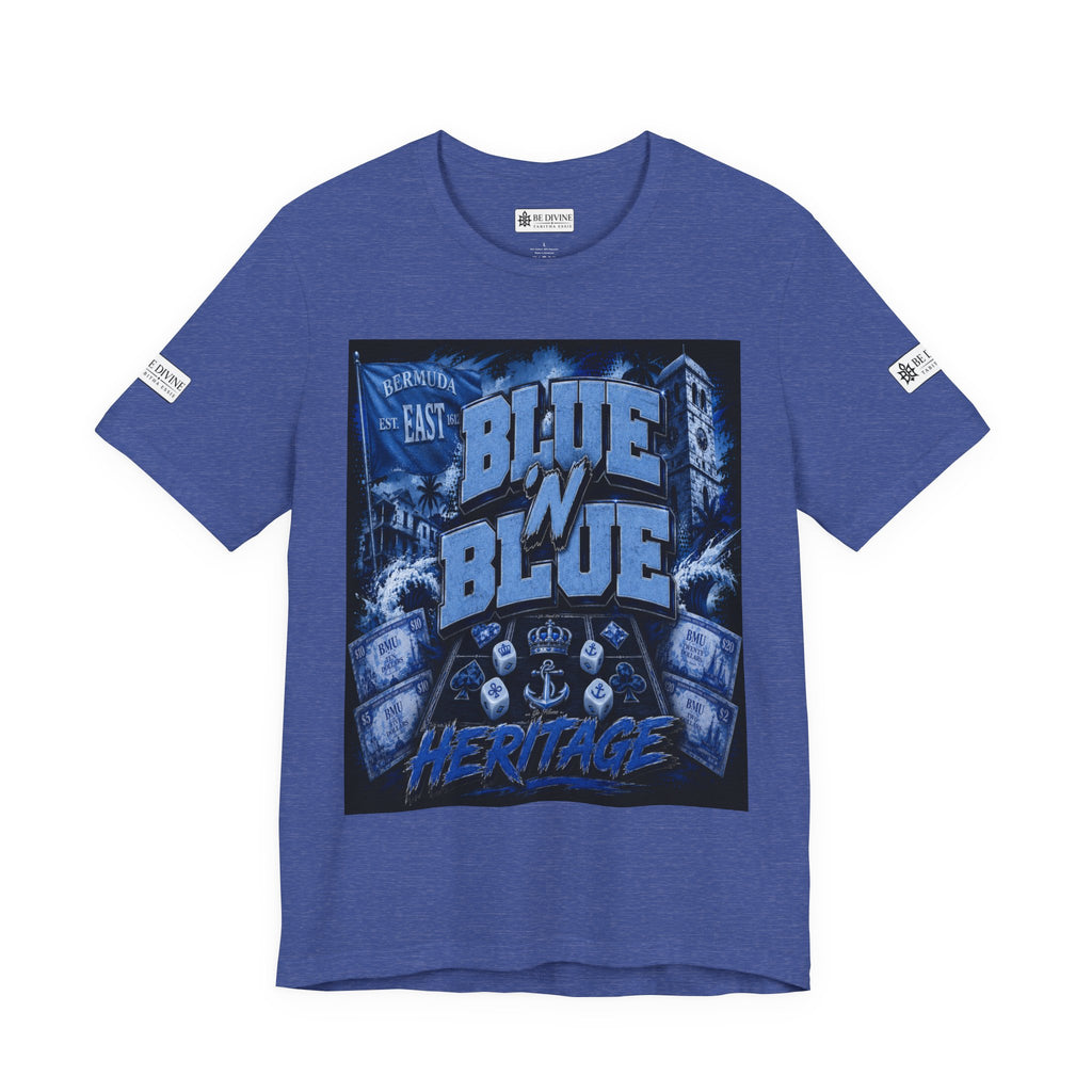 BE DIVINE™ Blue 'N Blue Heritage – I'm Here For Crown & Anchor Tee