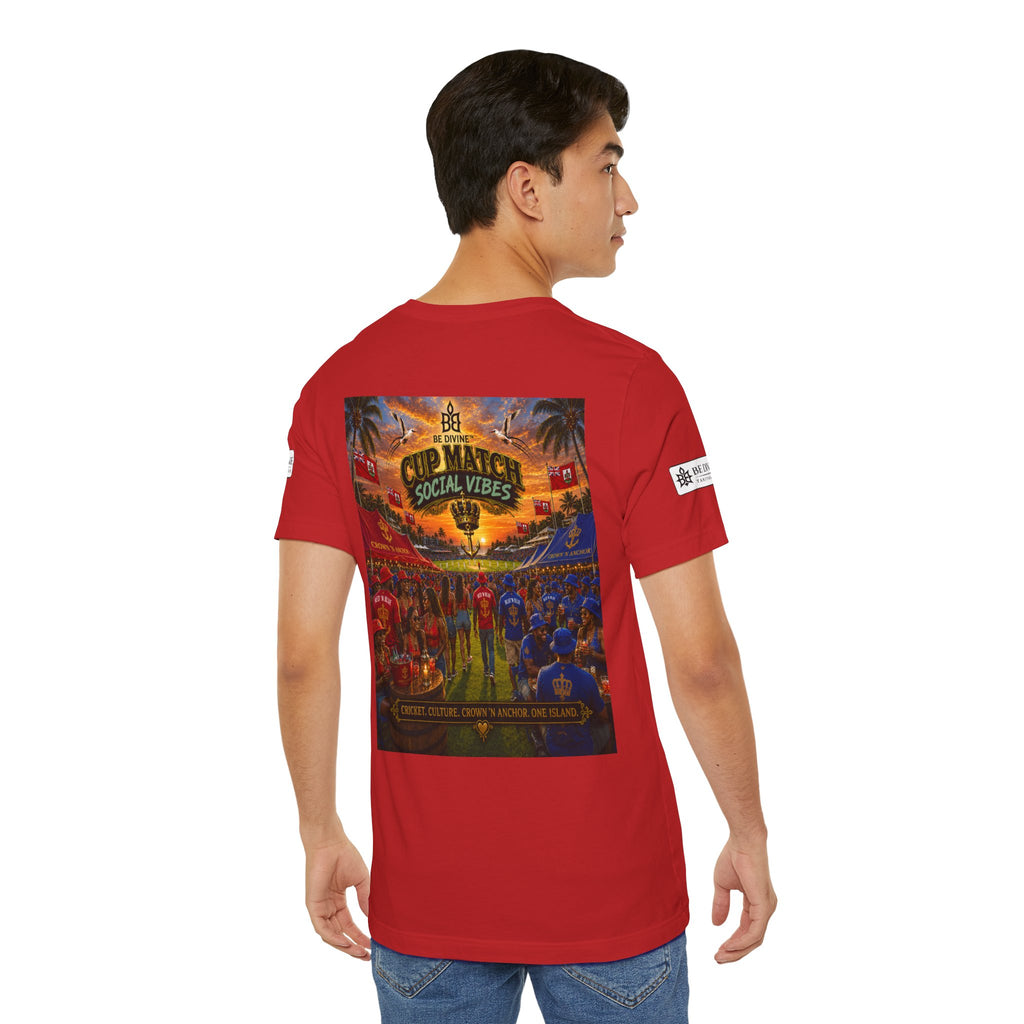 BE DIVINE™ Cup Match Social Vibes Tee – Crown 'N Anchor Edition