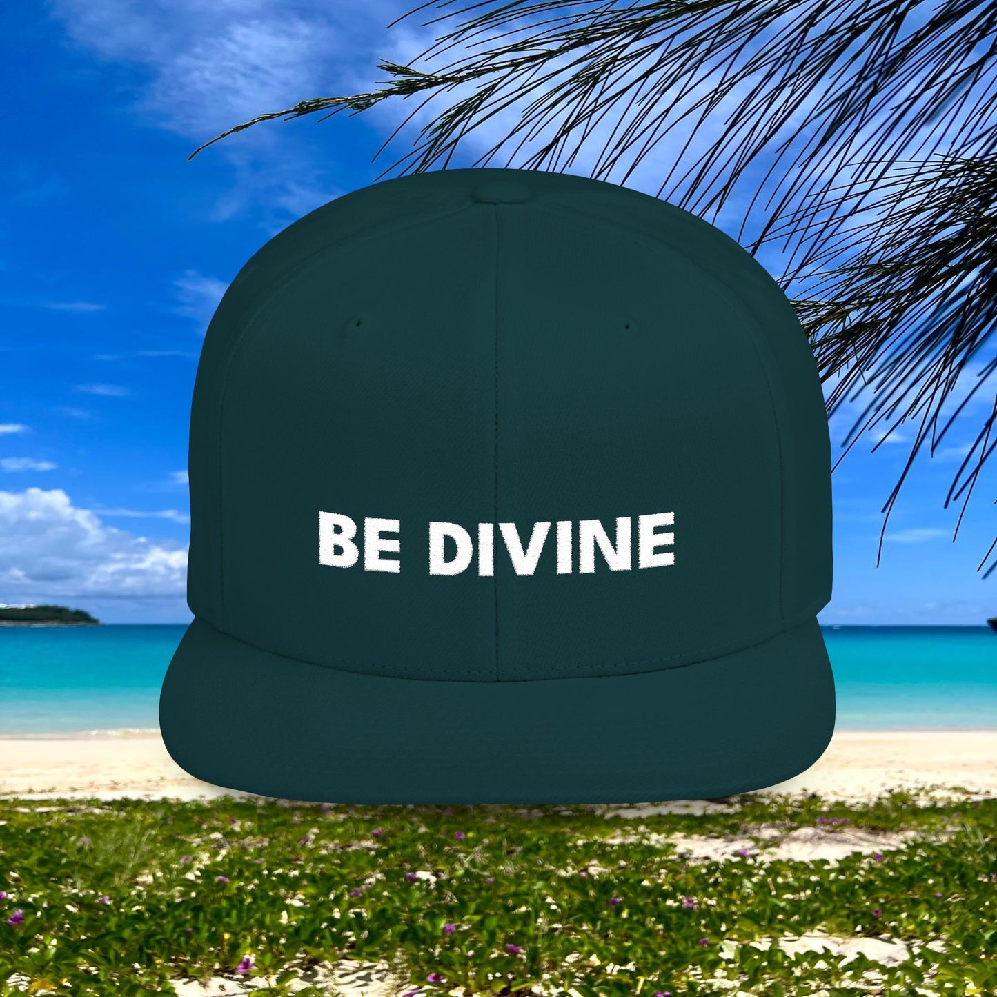 BE DIVINE™ Premium Snapback – White Text Edition