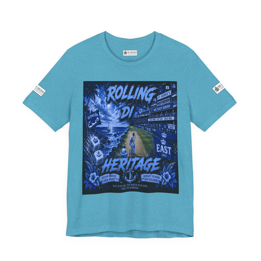 BE DIVINE™ Rolling Di Heritage – All I See Is Blue Vibes Heritage Tee