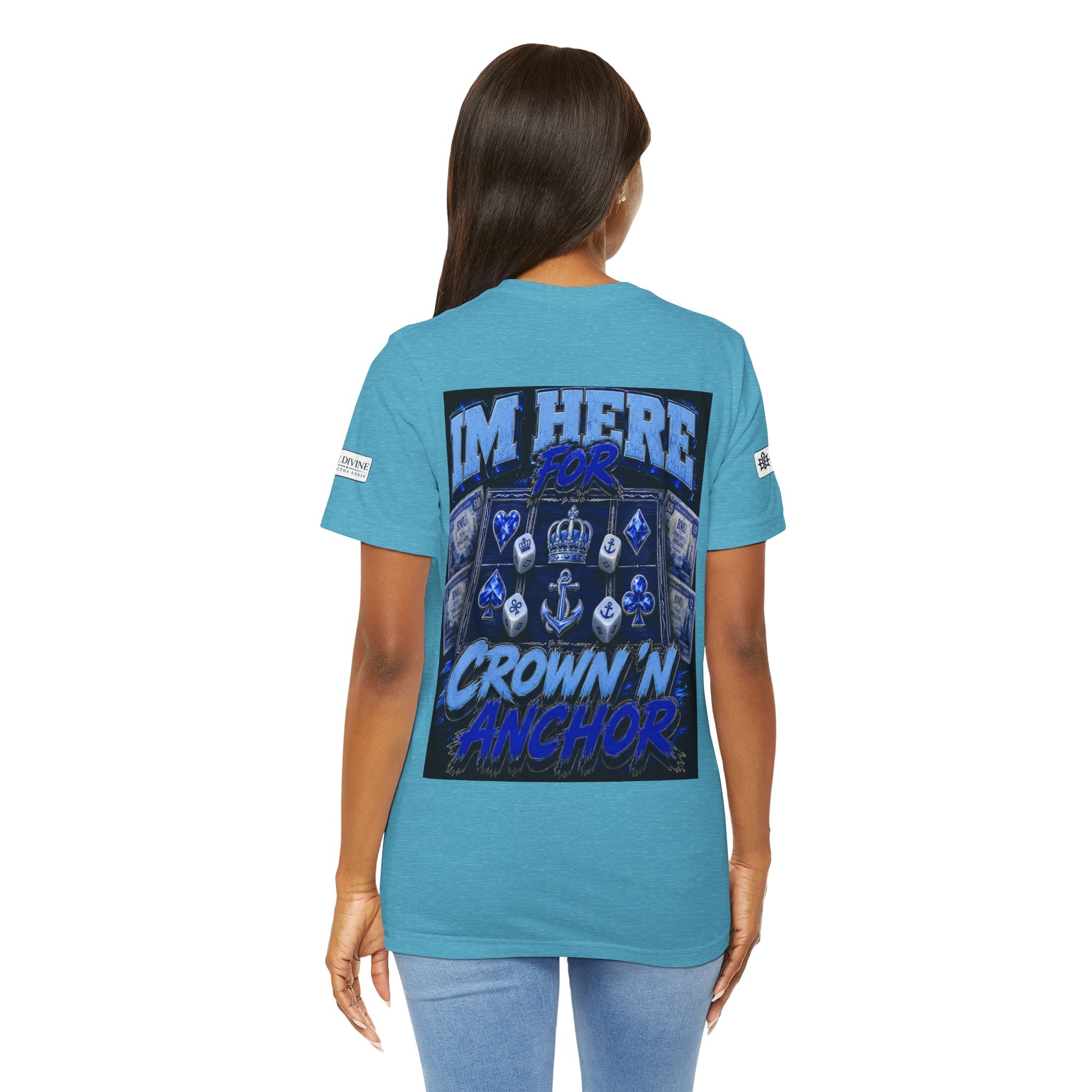 BE DIVINE™ Blue 'N Blue Heritage – I'm Here For Crown & Anchor Tee