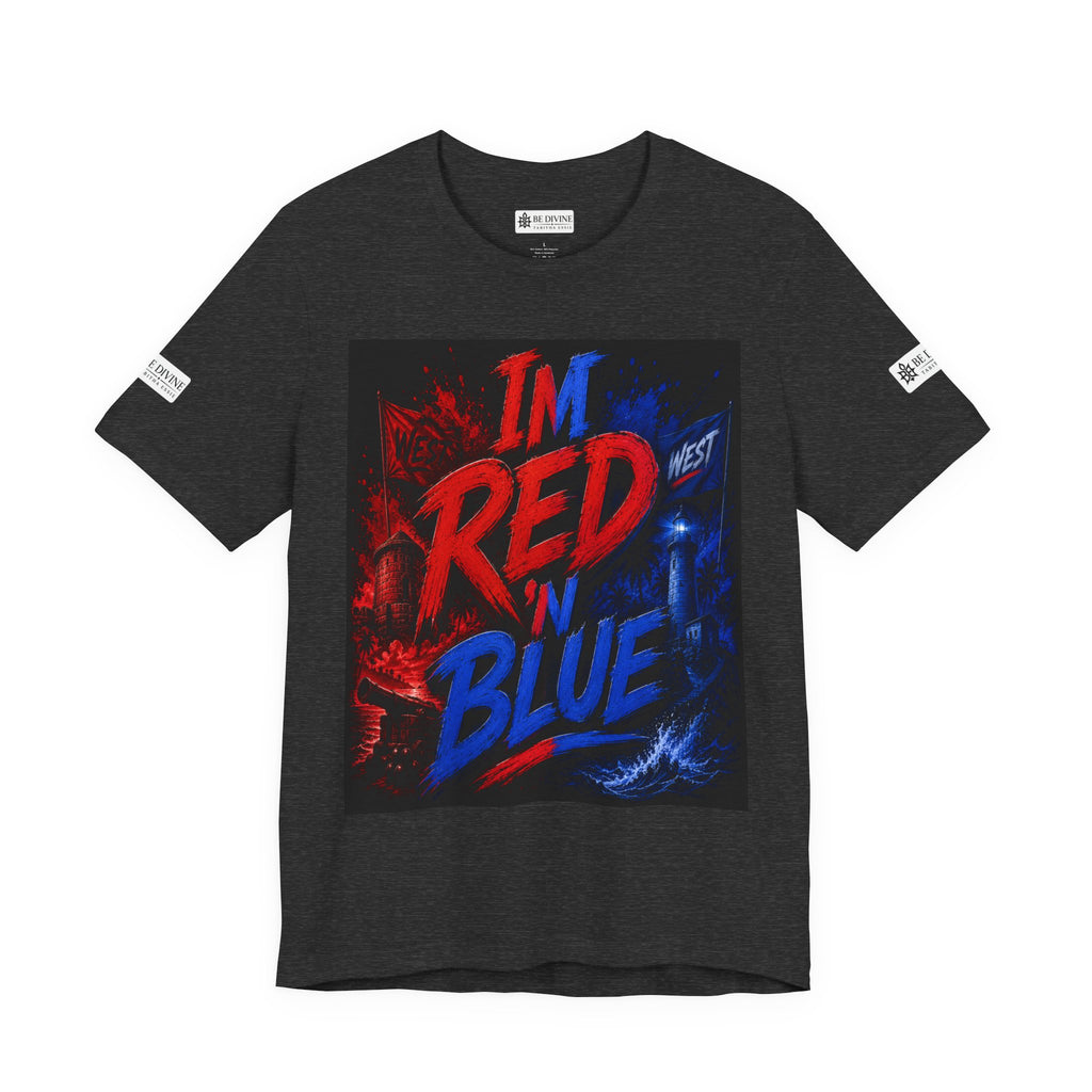 BE DIVINE™ I’m Red ’N Blue Energy Tee