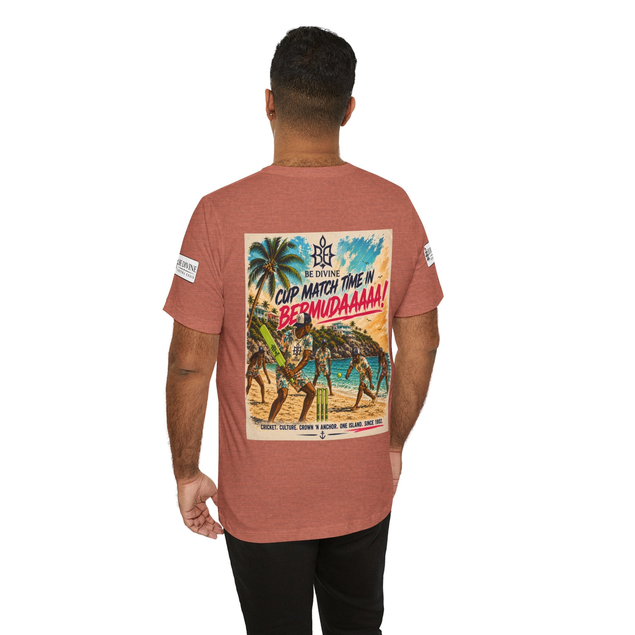 BE DIVINE™ Just Vibes Tee – Bermuda Cup Match Edition