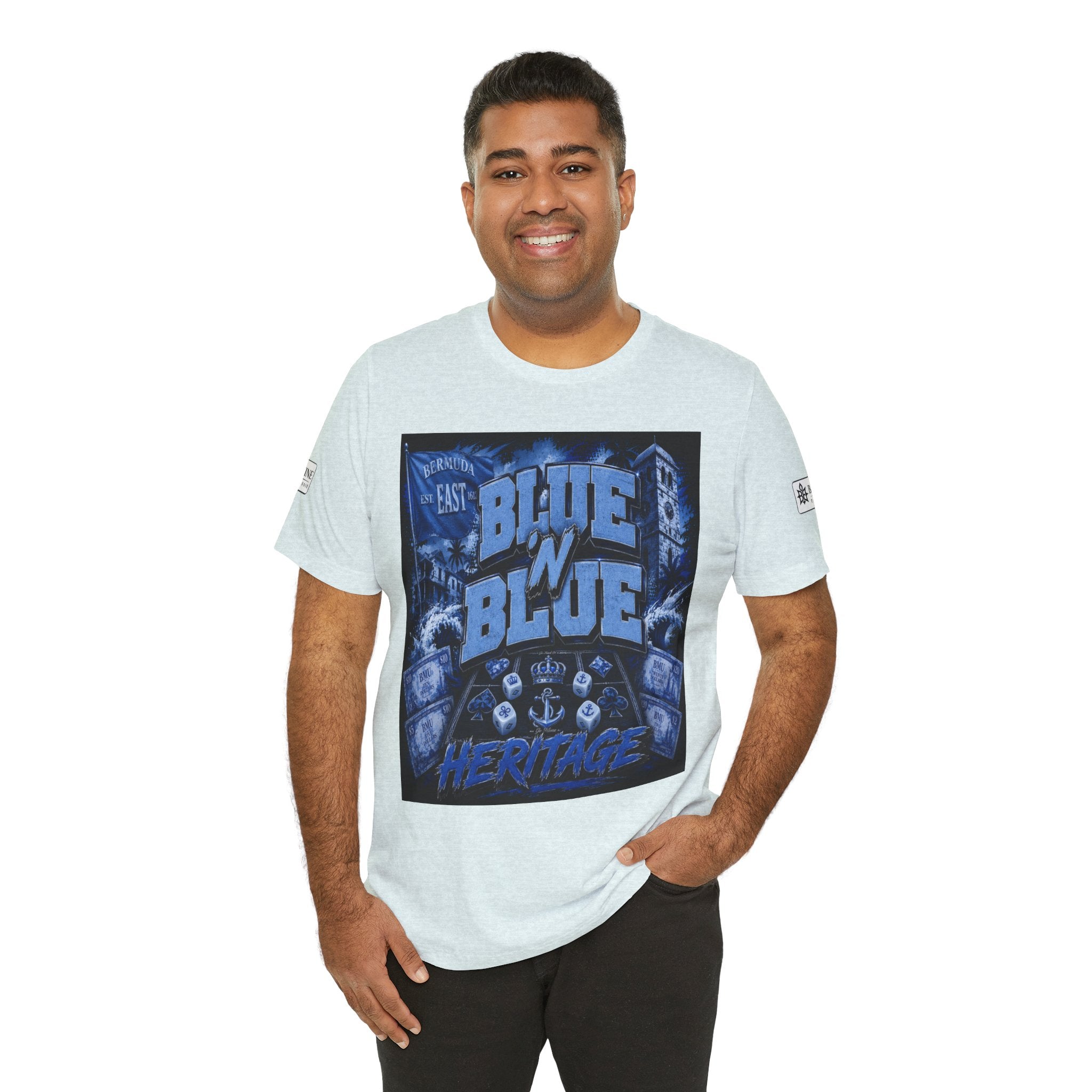 BE DIVINE™ Blue 'N Blue Heritage – I'm Here For Crown & Anchor Tee