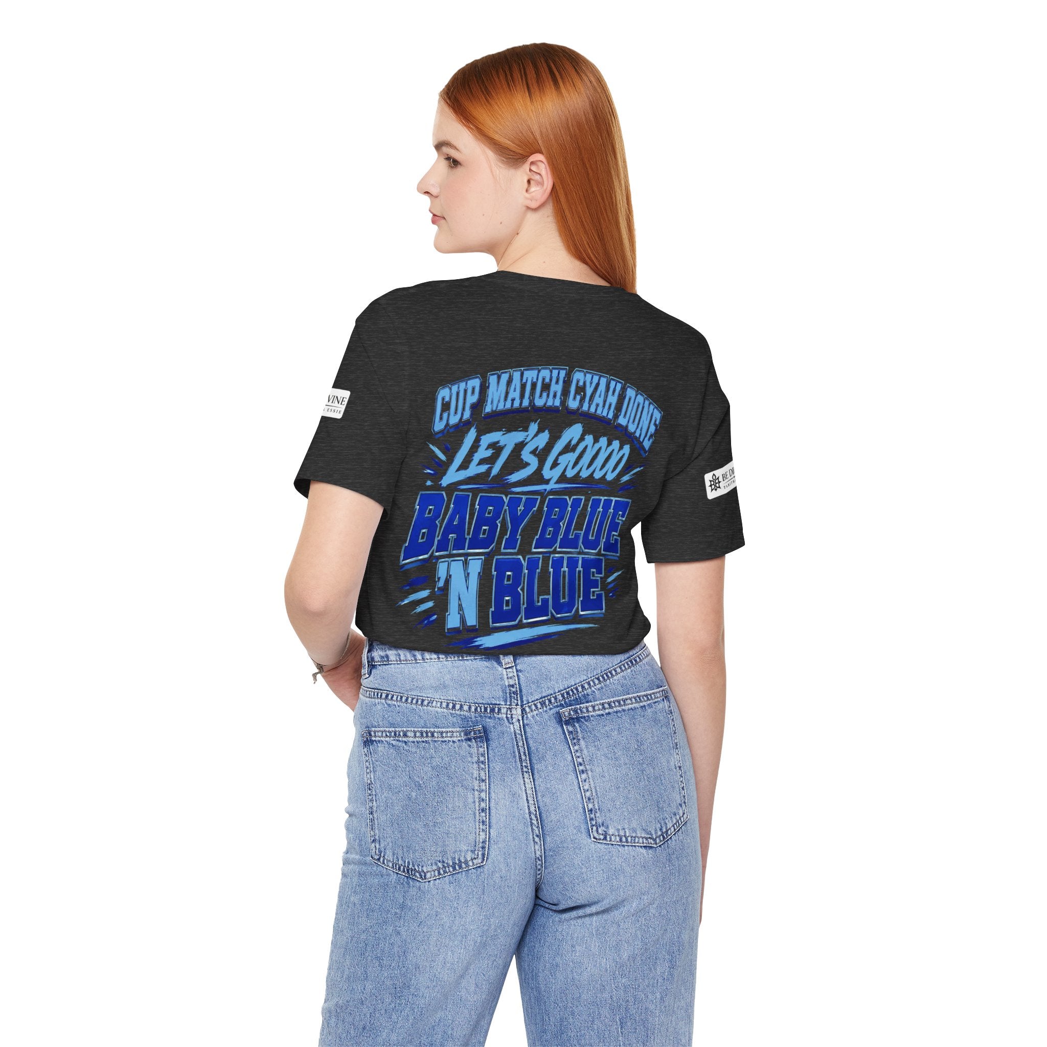 BE DIVINE™ Blue 'N Blue Strong Tee – Let's Gooo Baby Blue 'N Blue Edition