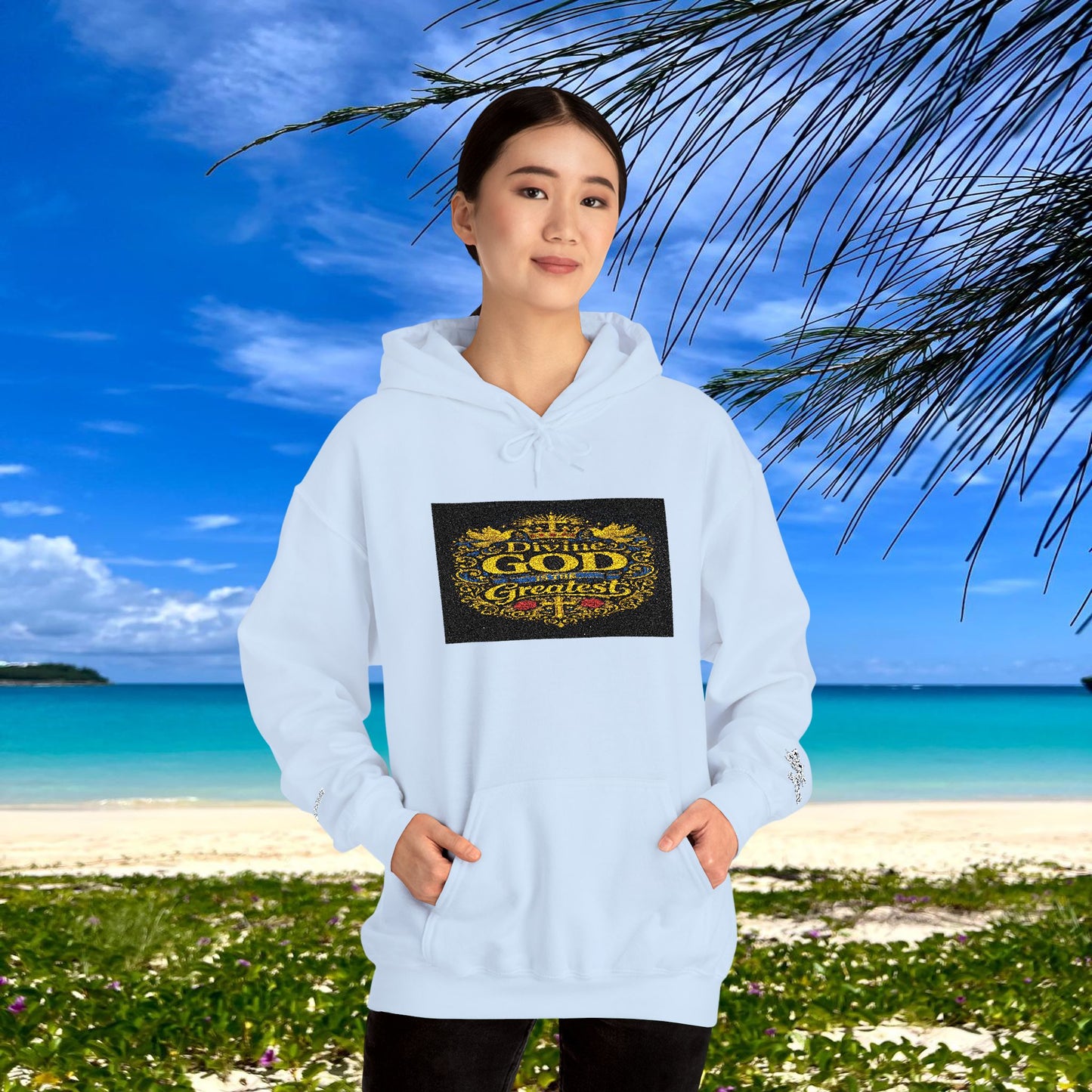 BE DIVINE™ “Divine God Is the Greatest” Embroidered Unisex Hoodie