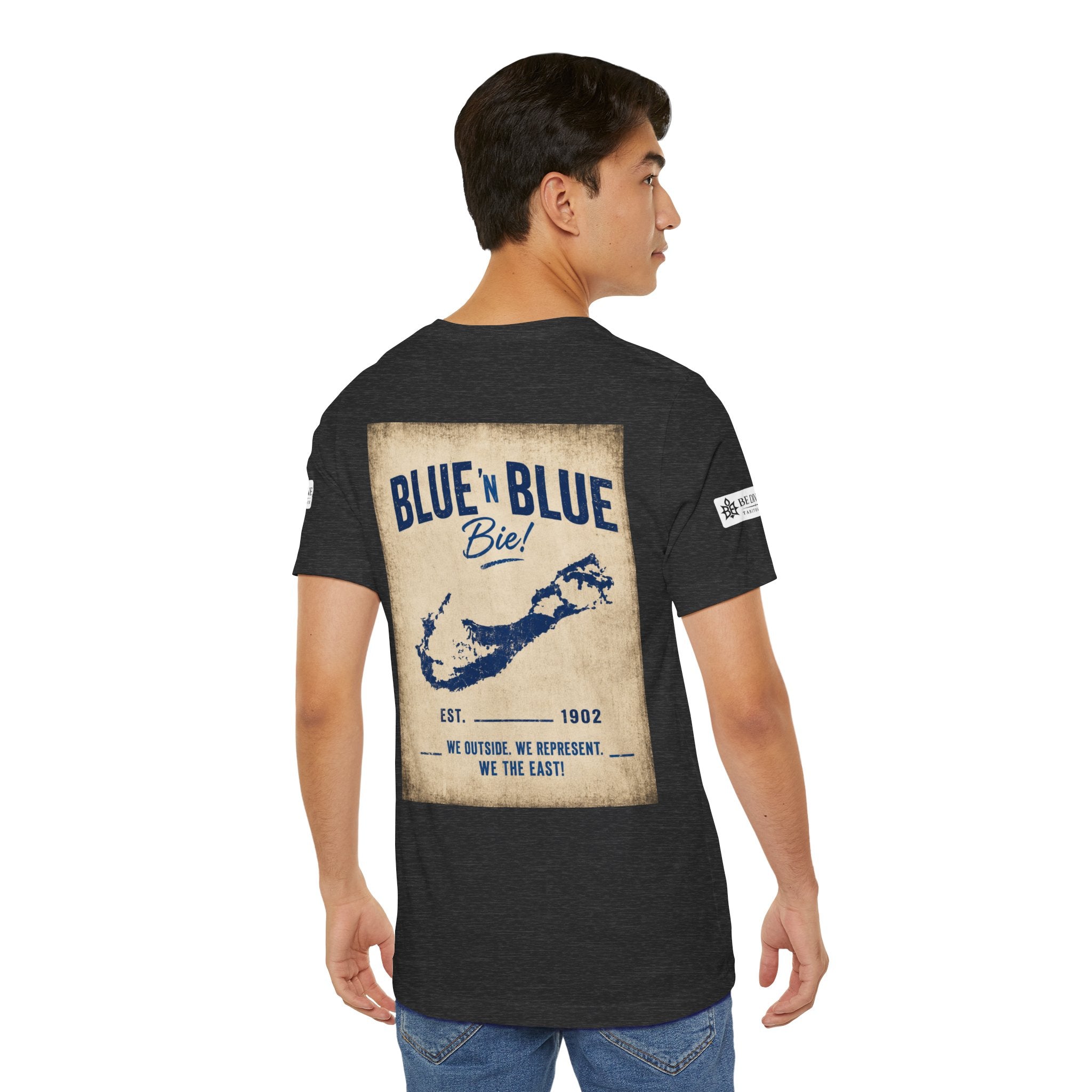 BE DIVINE™ Blue and Blue Bie! – East Side Heritage Collector Tee