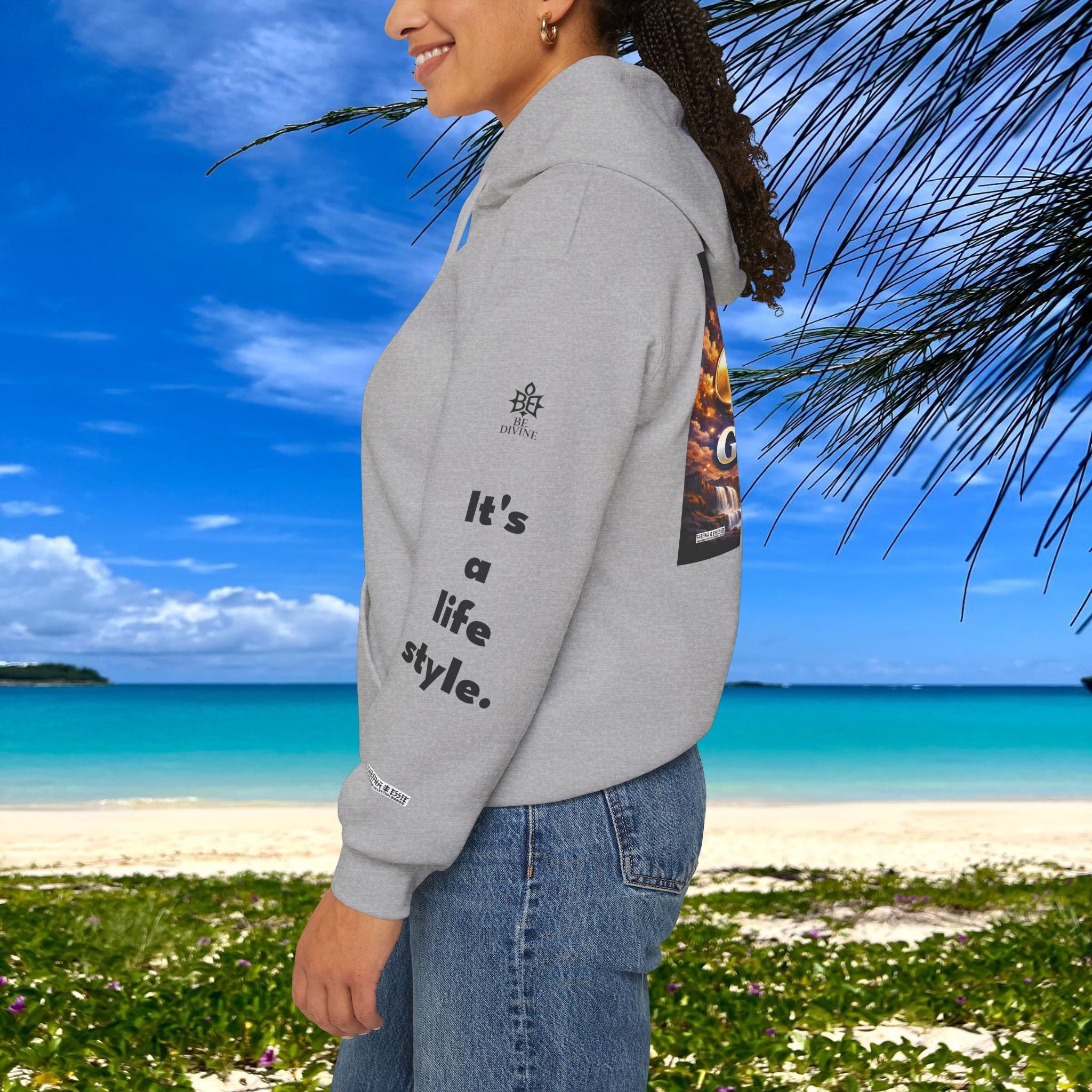 BE DIVINE™ Unisex Heavy Blend Hoodie – Divine God Is the Greatest Faith Statement Sweatshirt