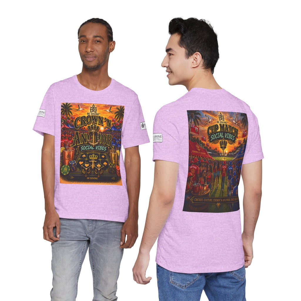 BE DIVINE™ Cup Match Social Vibes Tee – Crown 'N Anchor Edition