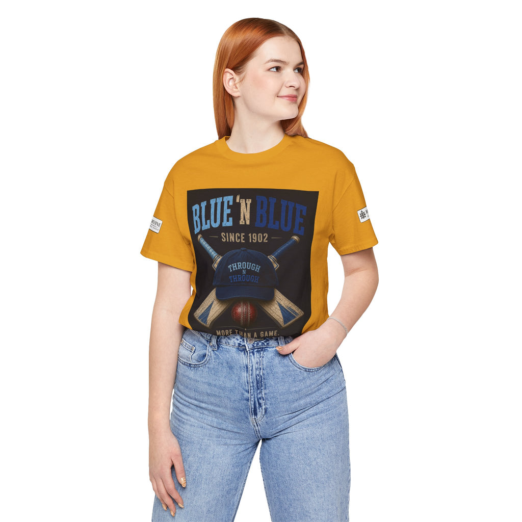 BE DIVINE™ Blue 'N Blue Since 1902 – Through 'N Through Heritage Tee