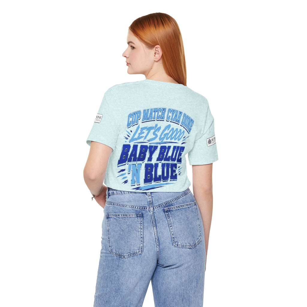 BE DIVINE™ Blue 'N Blue Strong Tee – Let's Gooo Baby Blue 'N Blue Edition