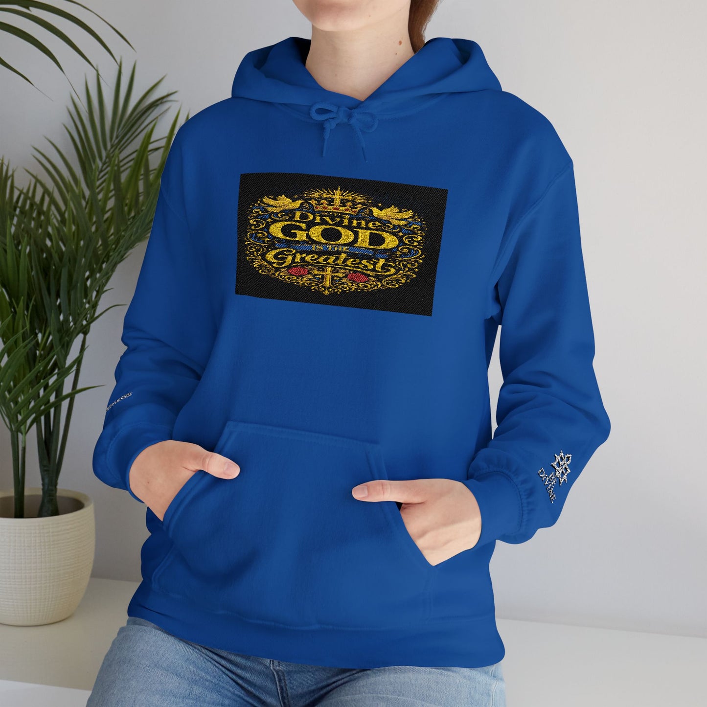 BE DIVINE™ “Divine God Is the Greatest” Embroidered Unisex Hoodie